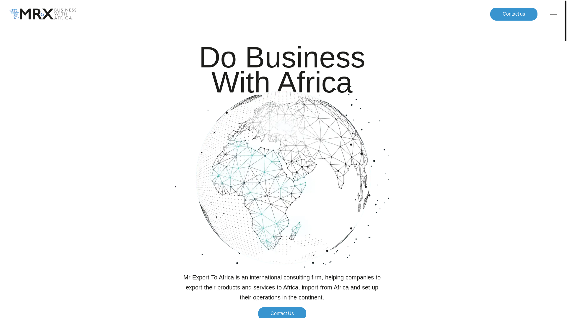 website screenshot of https://mrxafrica.com/