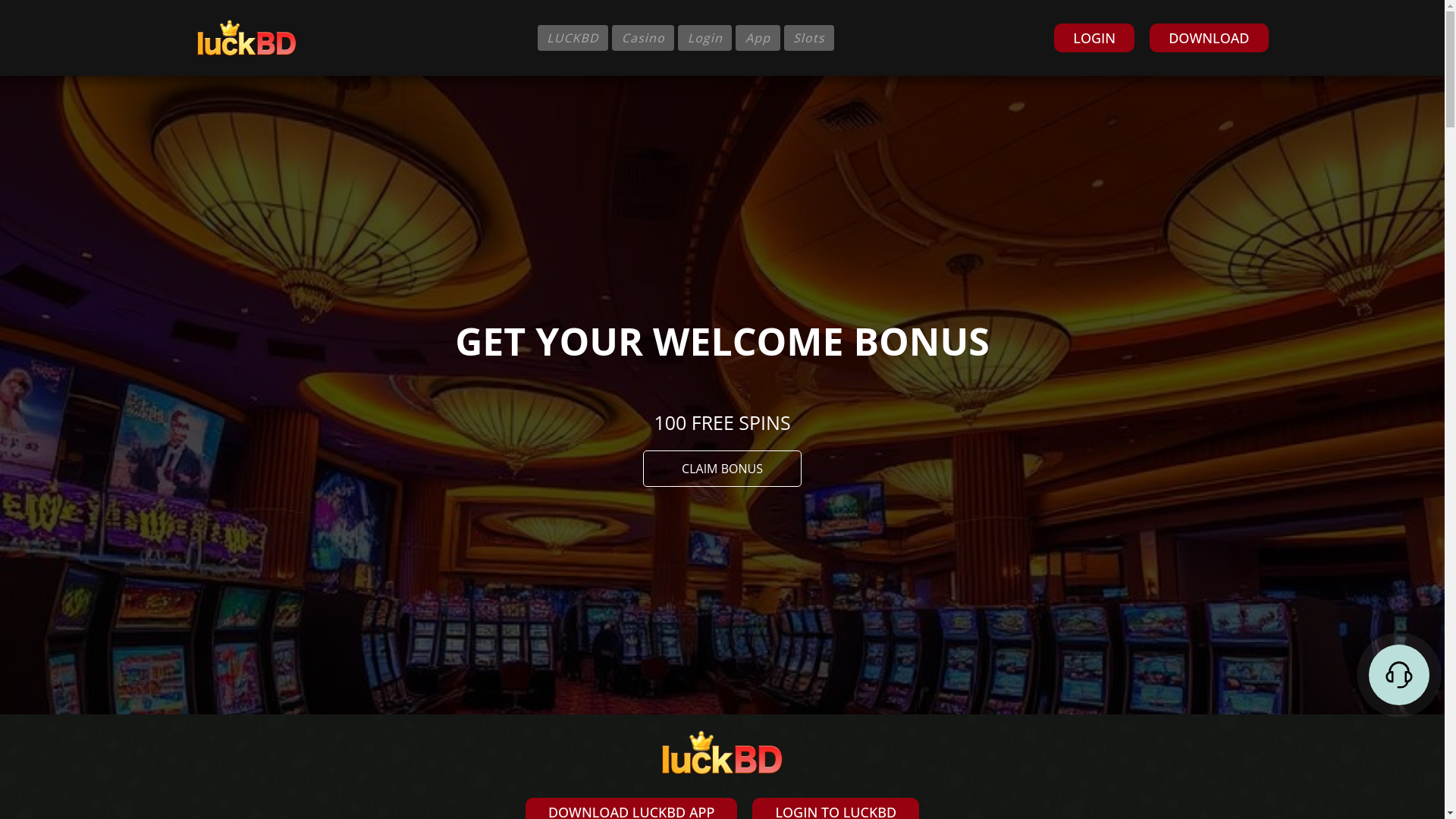 website screenshot of https://luckbd.net/