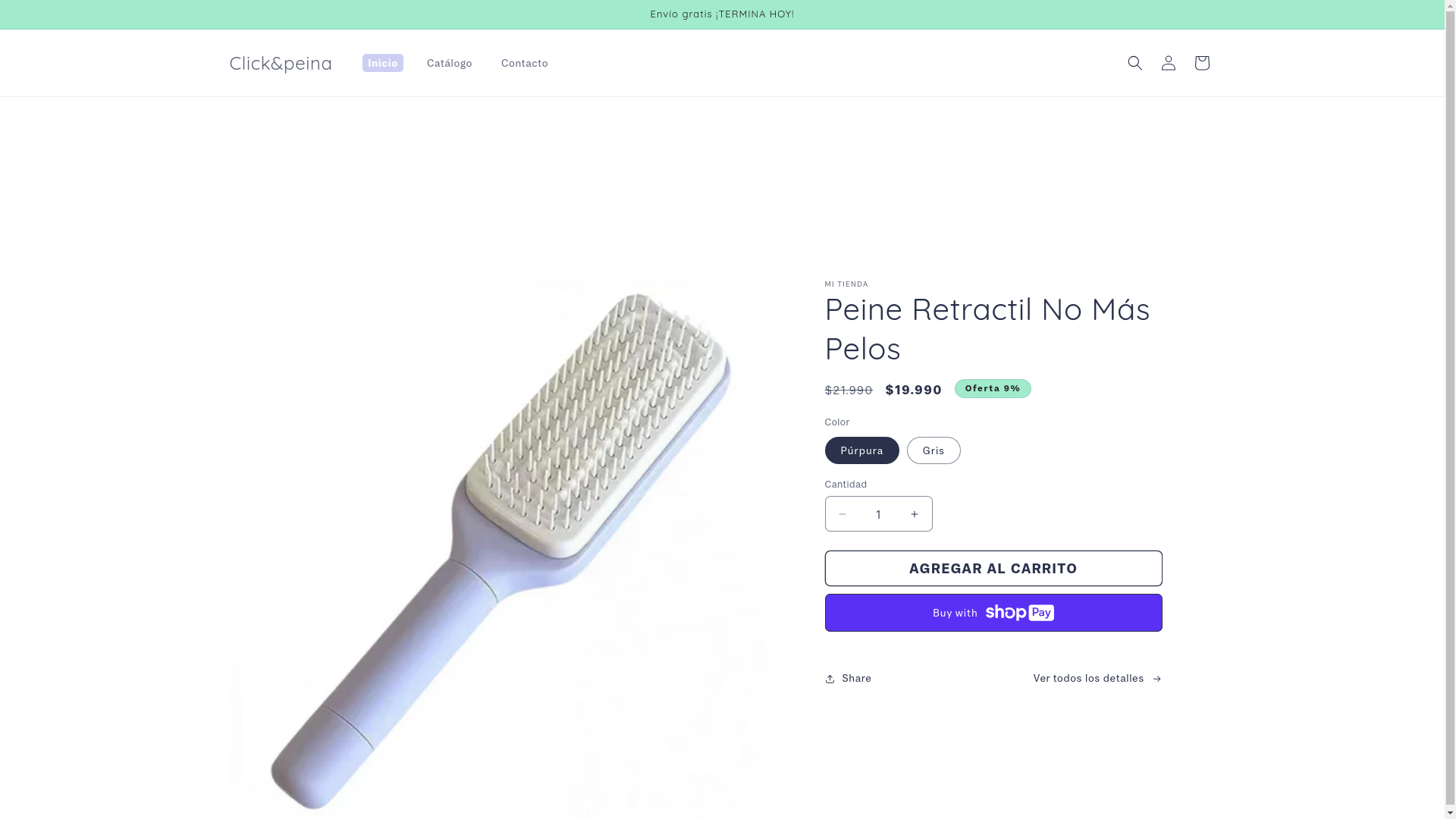 website screenshot of https://clickypeina.shop/