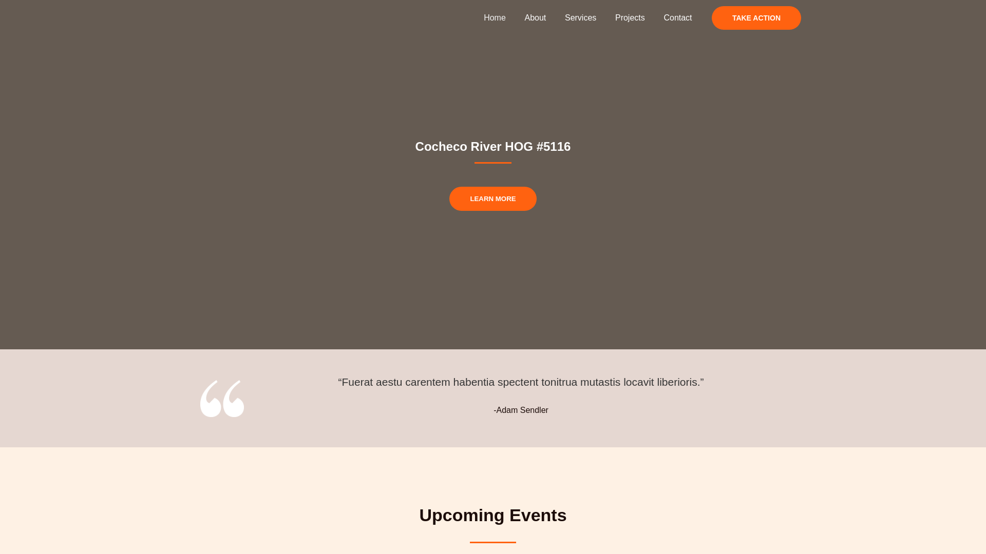 website screenshot of https://cochecoriverhogs.org/