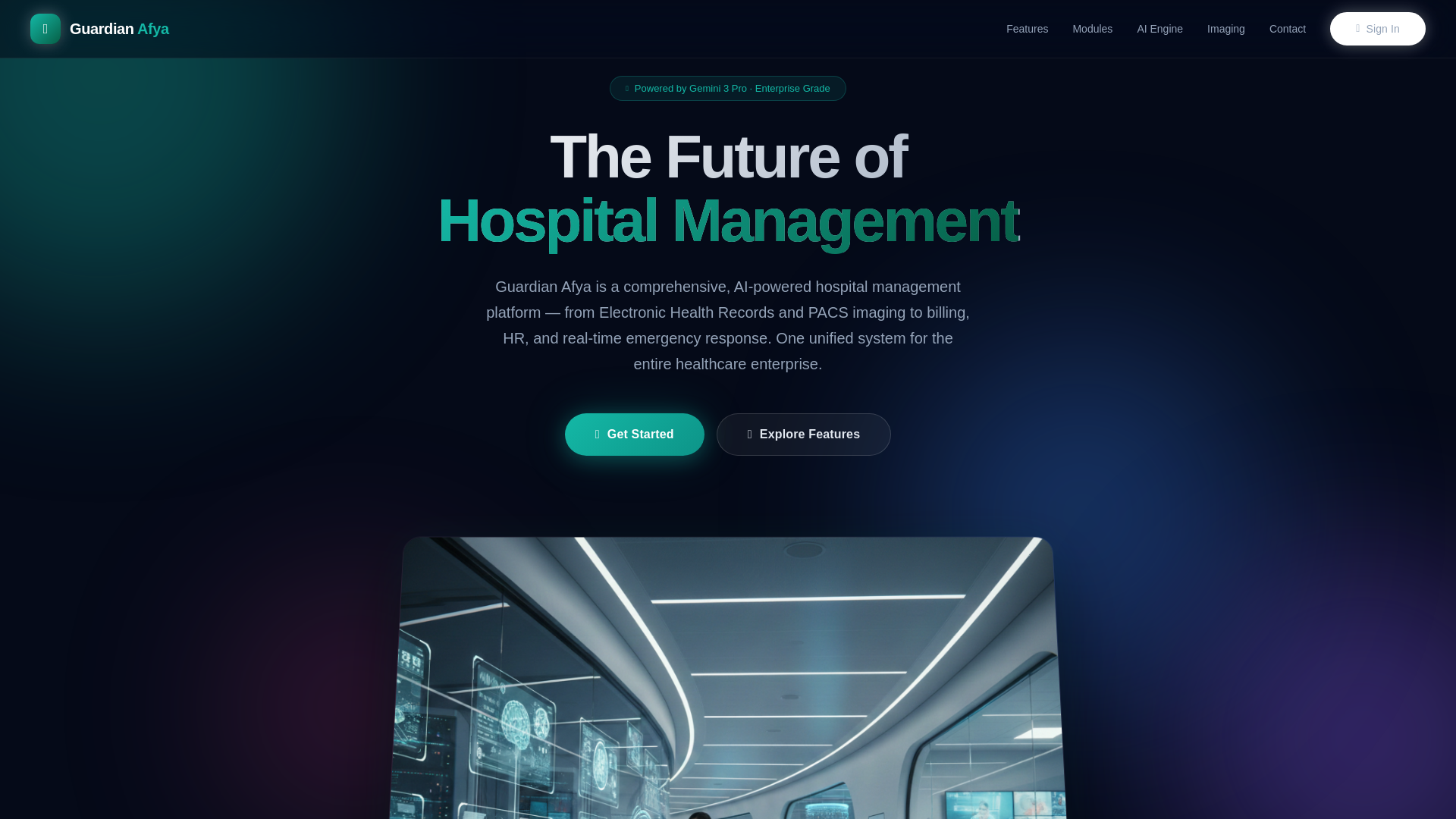 website screenshot of https://guardianafya.org/
