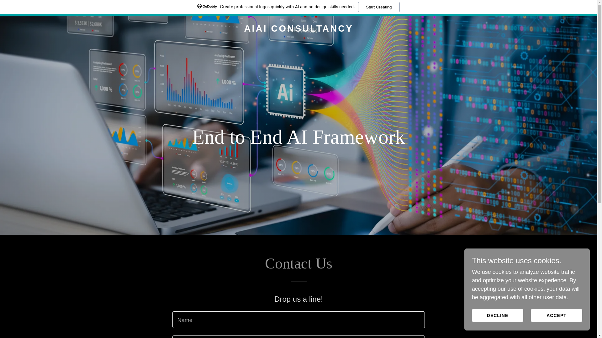 website screenshot of https://aiaiconsultancy.com/