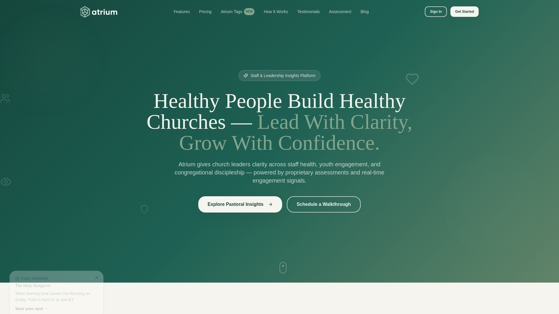 website screenshot of https://atriumconnects.com