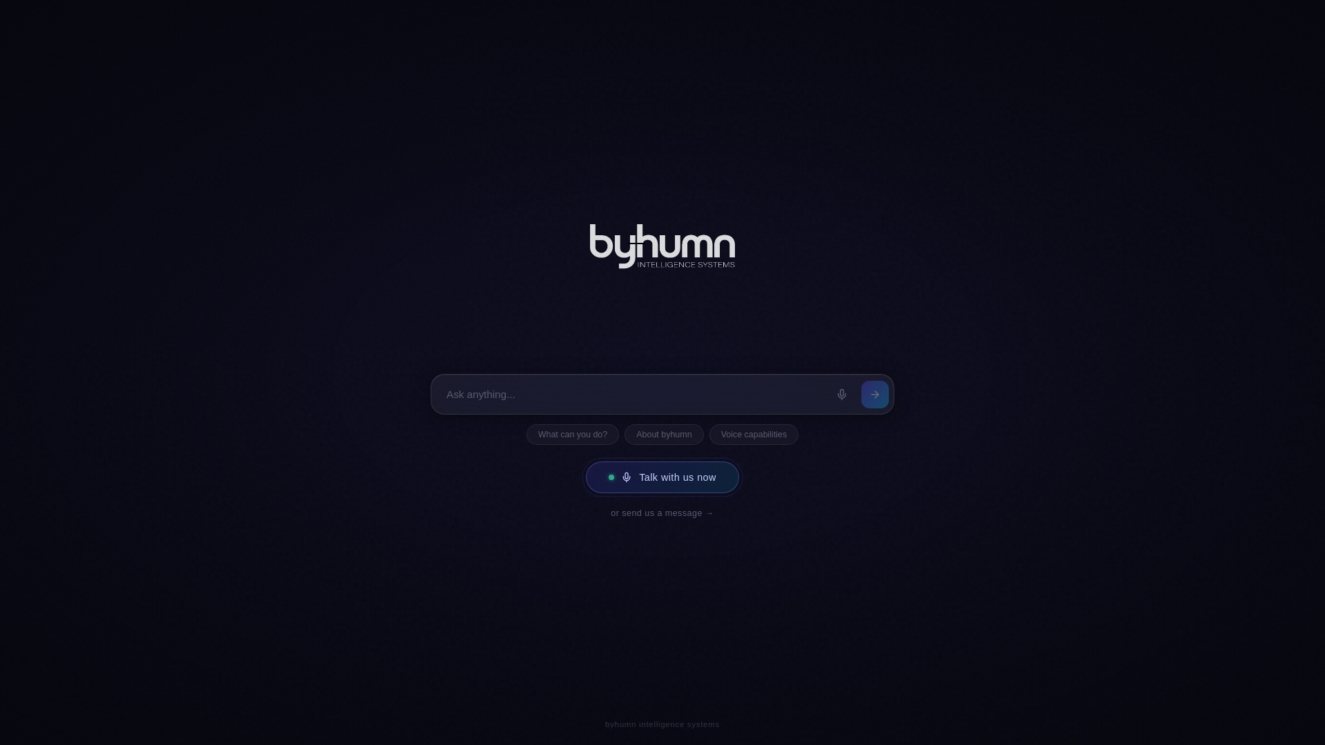 website screenshot of https://byhumn.com/