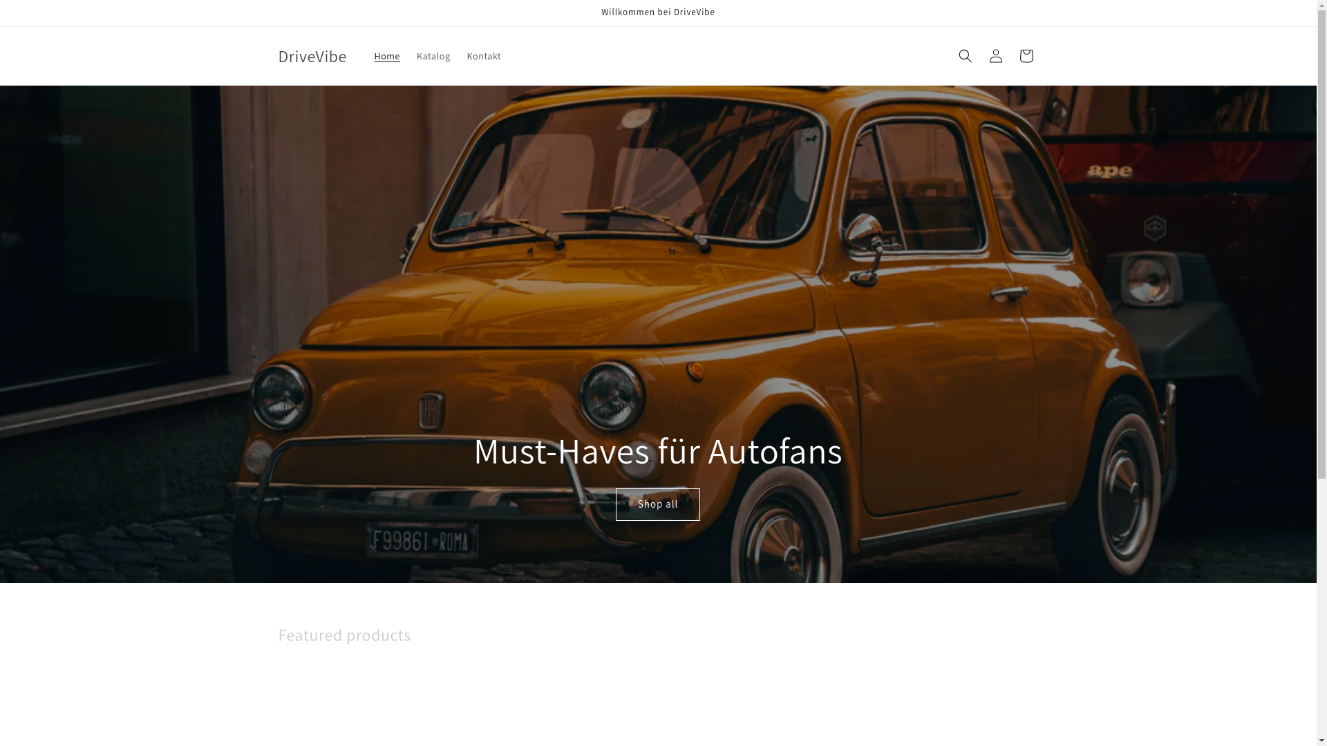 website screenshot of https://drivevibe-shop.com/