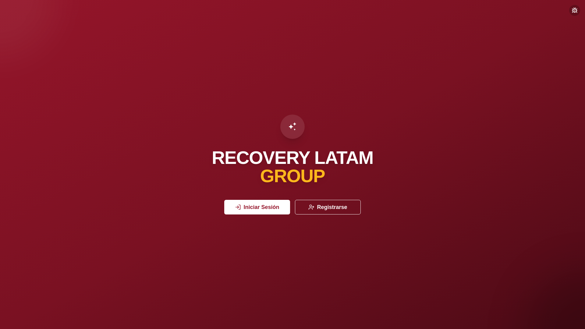 website screenshot of https://recoverylatamgroup.com/