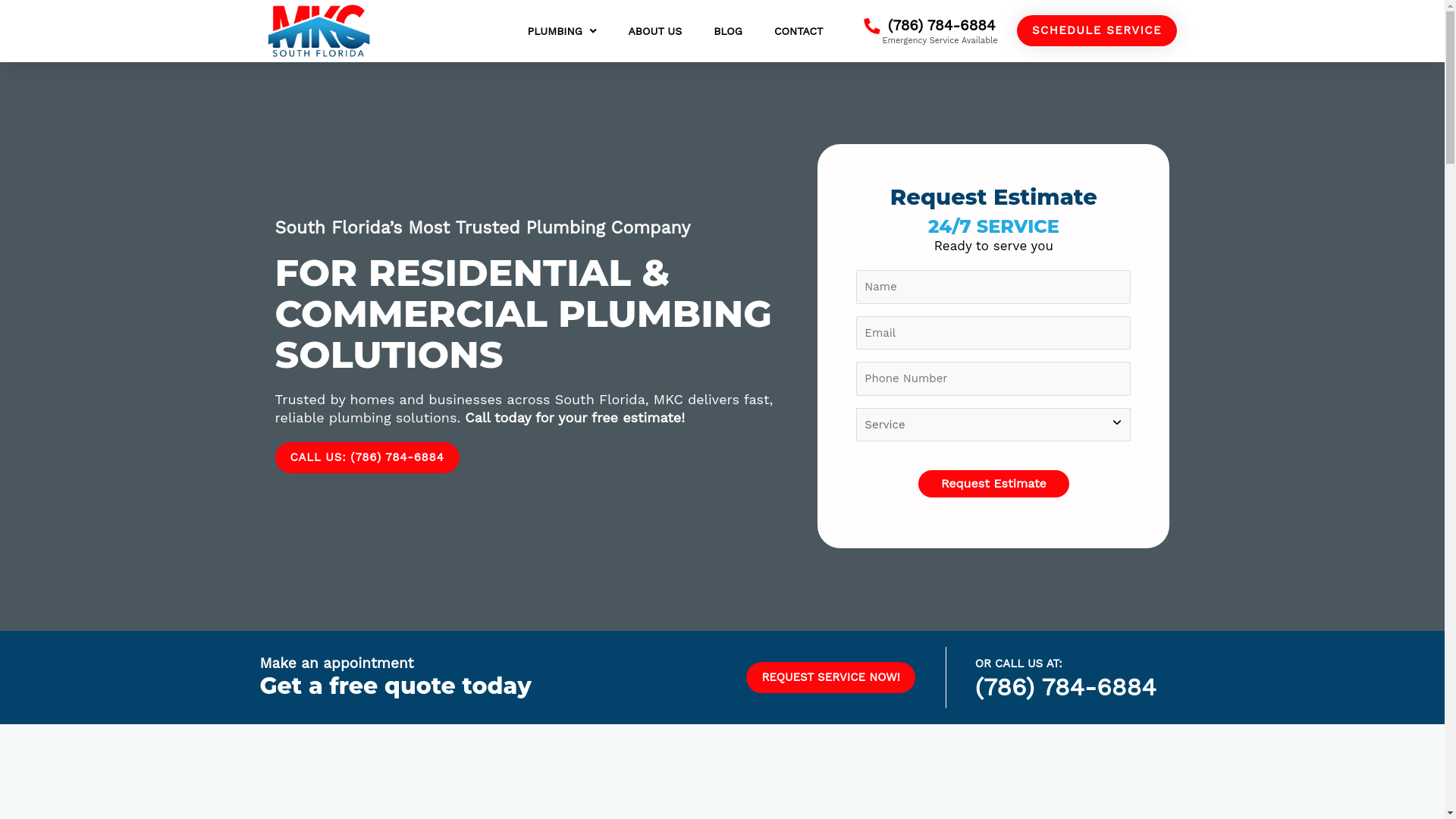 website screenshot of https://mkcsouthflorida.com/