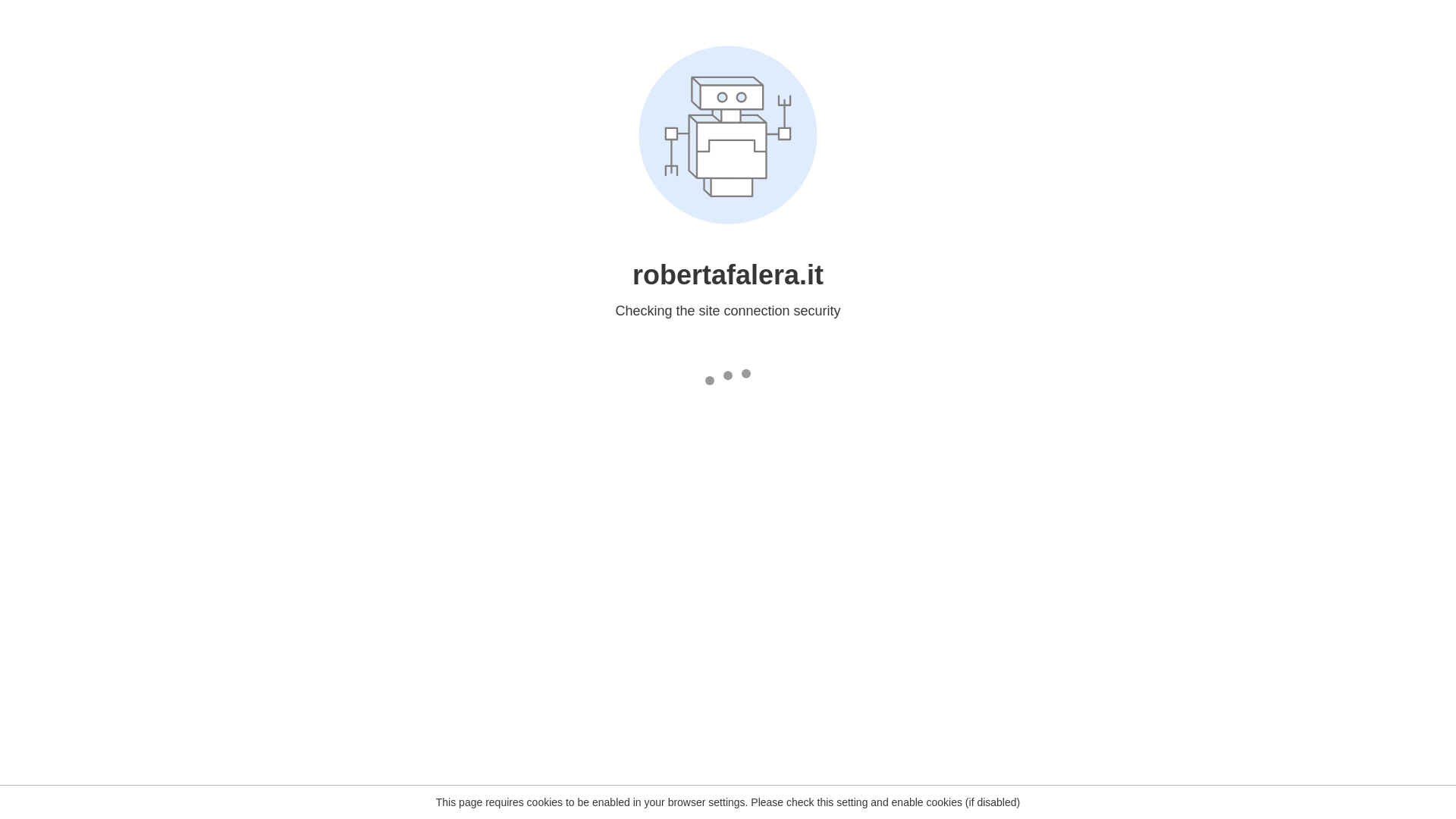 website screenshot of https://robertafalera.it