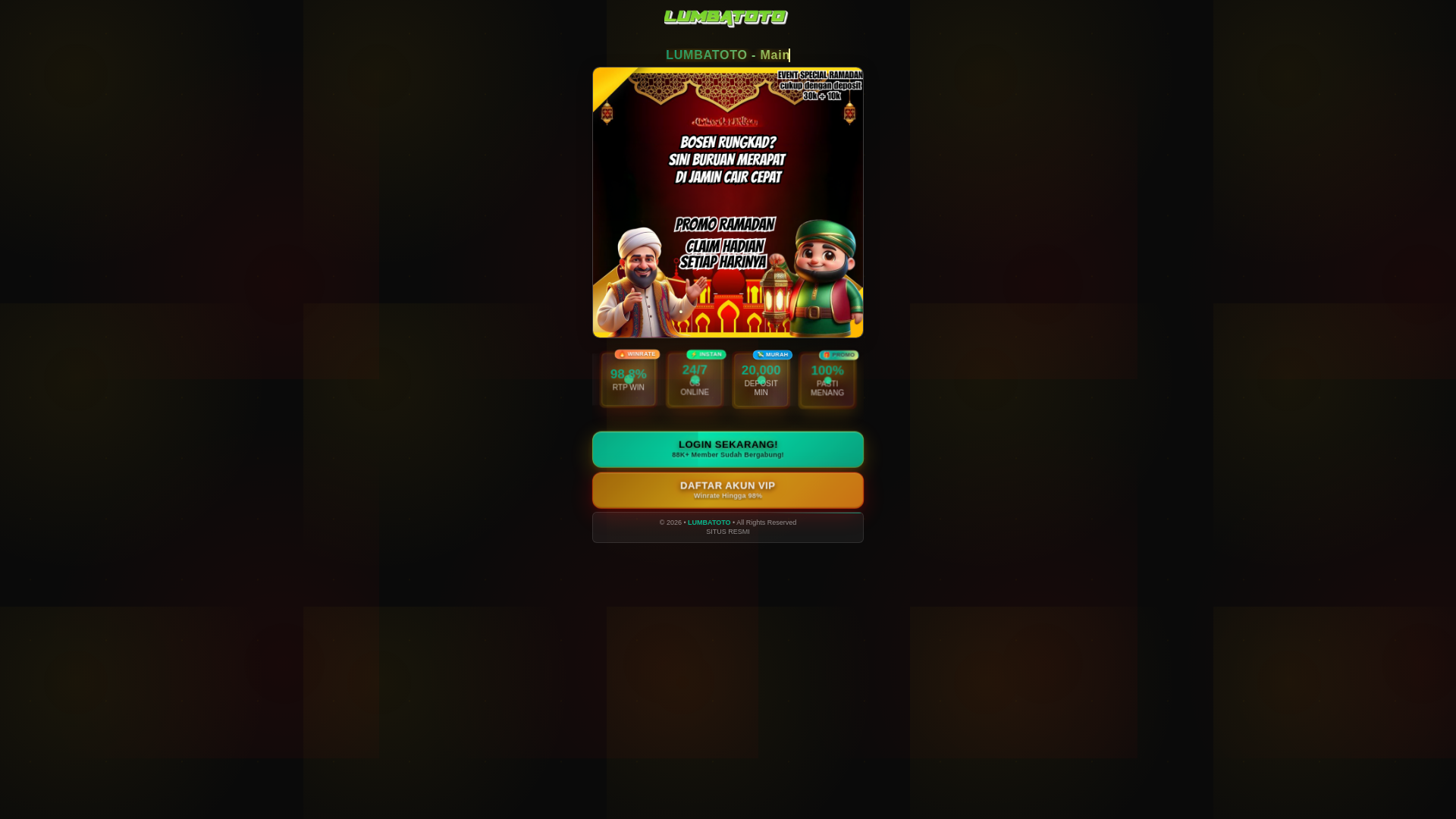 website screenshot of https://lumbaganteng.pages.dev/