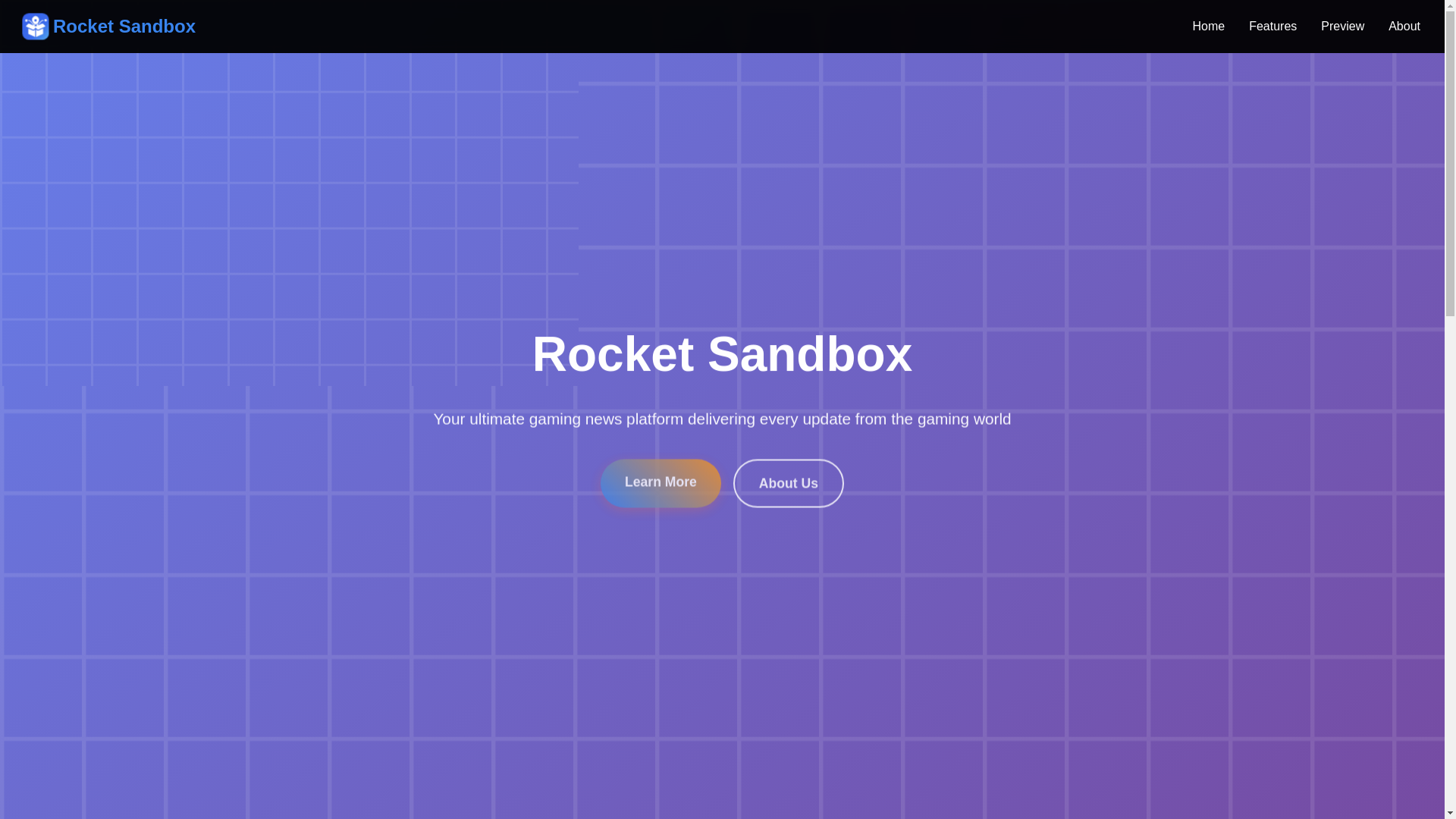 website screenshot of https://rocket-sandbox-official-website.pages.dev/