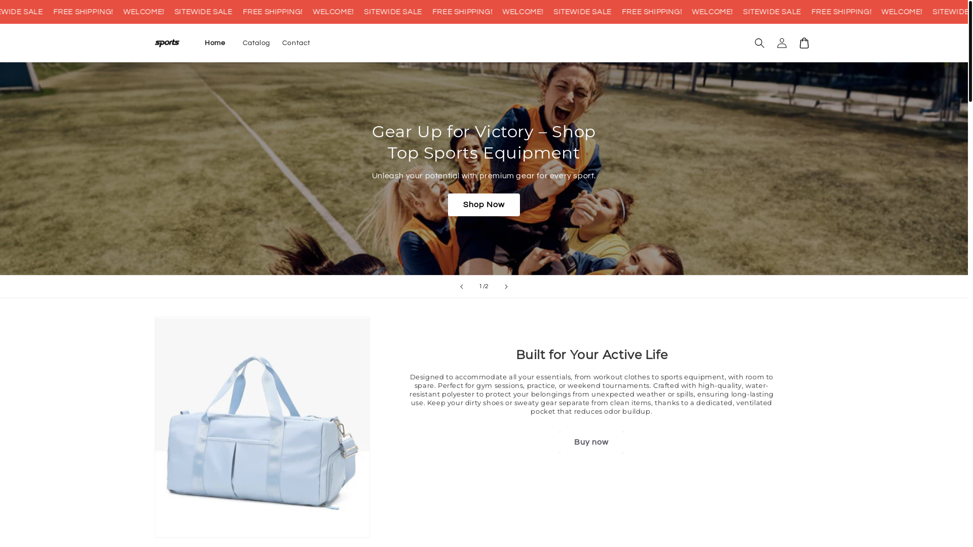 website screenshot of https://sportsxfashion.store/