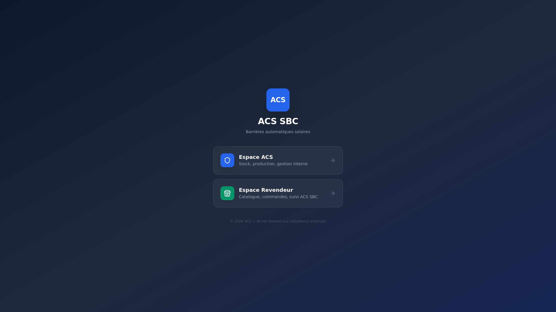 website screenshot of https://acstockproduct.fr/