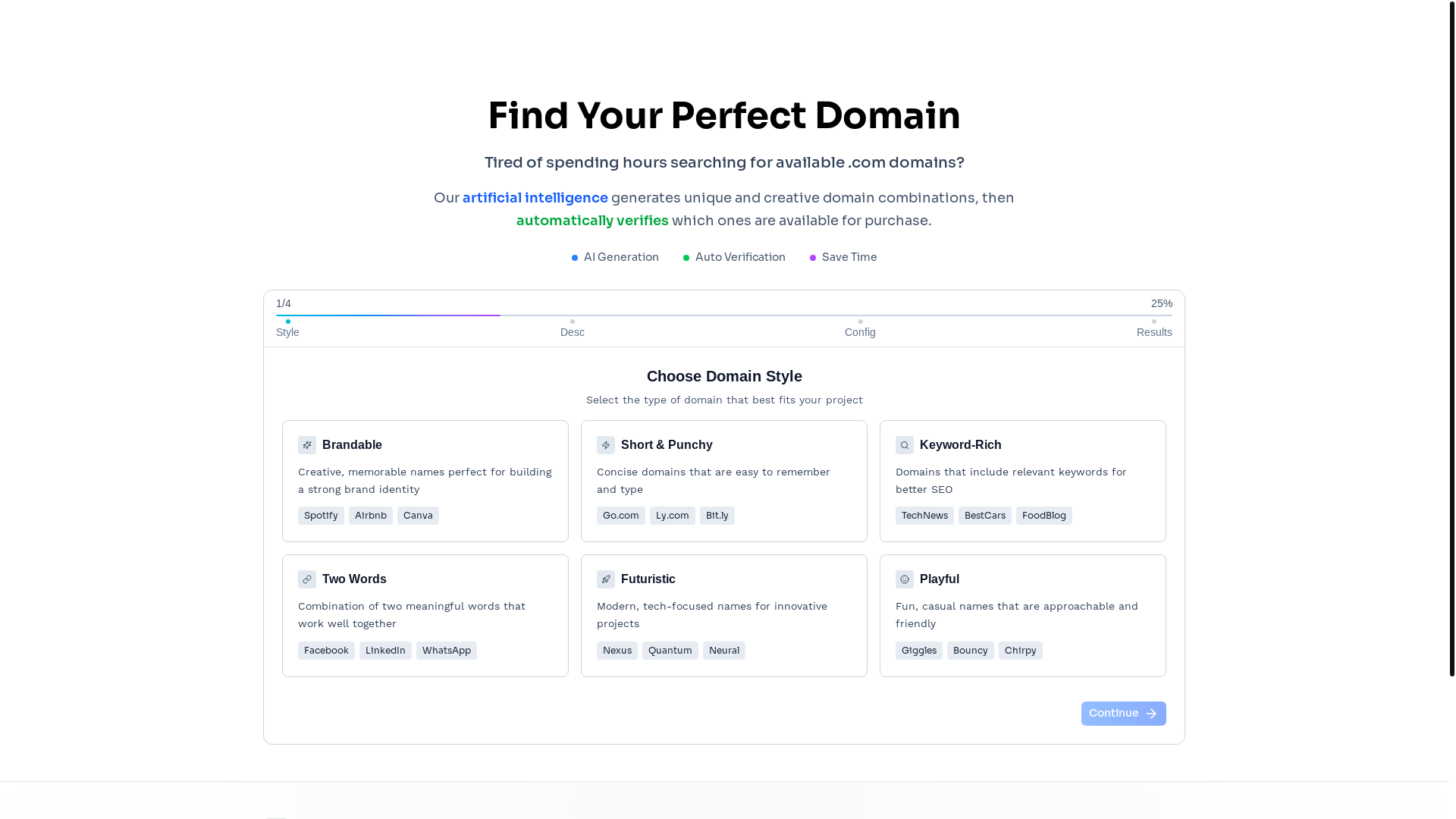 website screenshot of https://domains-d4b.pages.dev/