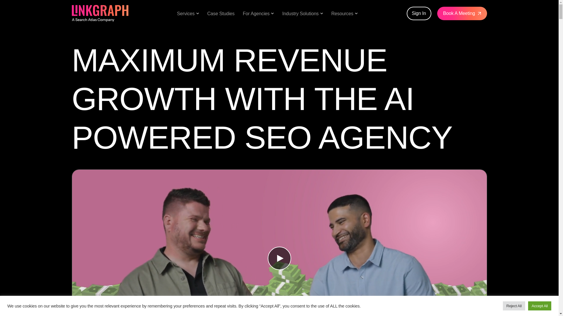 website screenshot of https://linkgraph.com