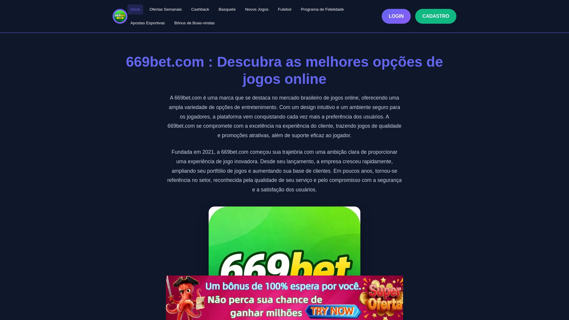 website screenshot of https://669betsz.com/