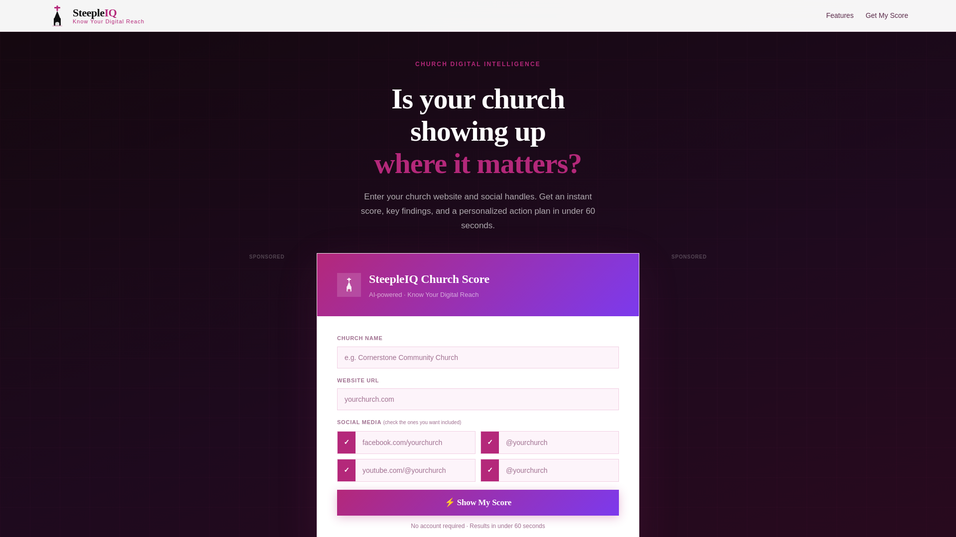 website screenshot of https://steepleiq.com/