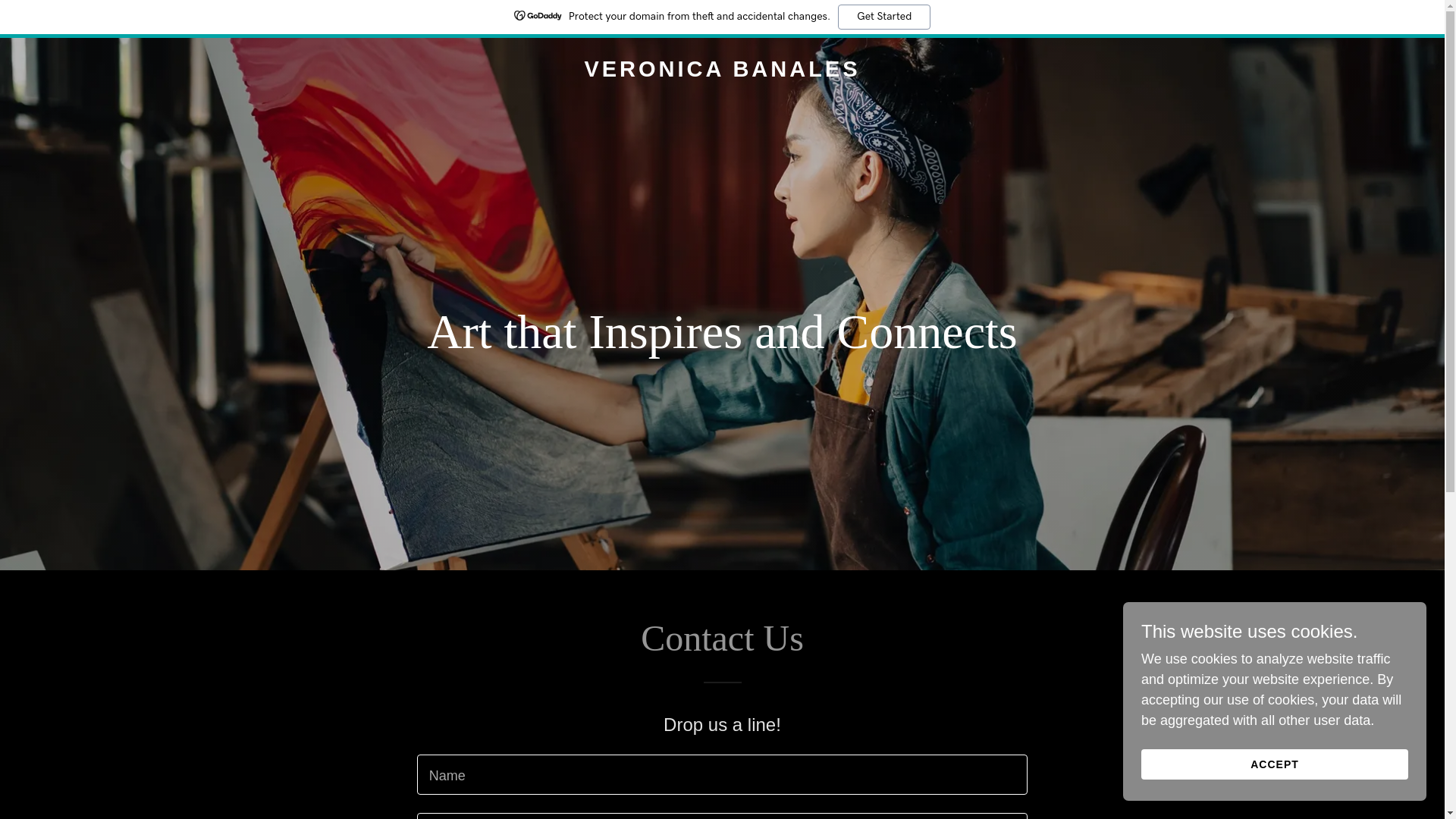 website screenshot of https://veronicabanales.art/