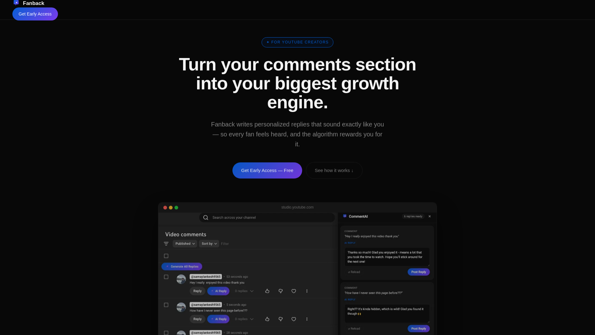website screenshot of https://honply.live/