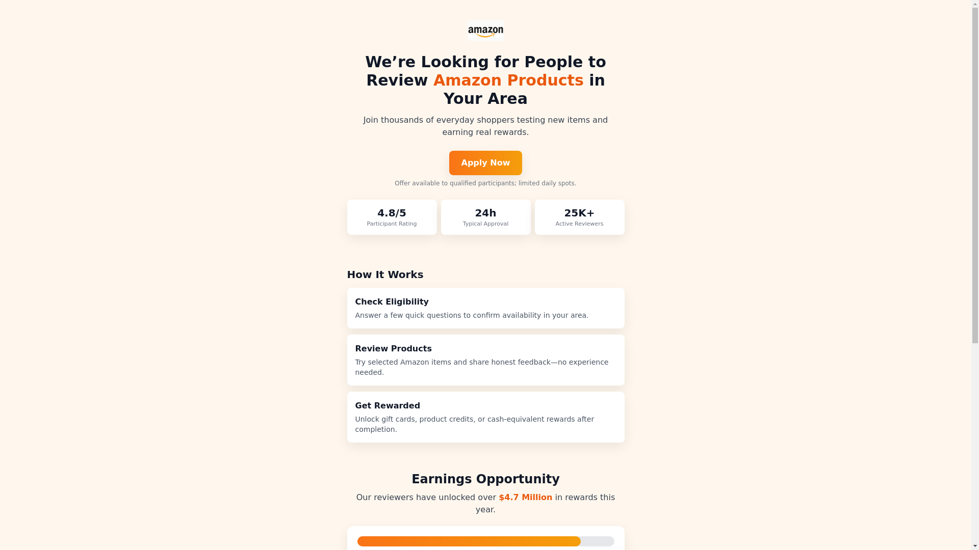 website screenshot of https://amazonjob-38e.pages.dev/