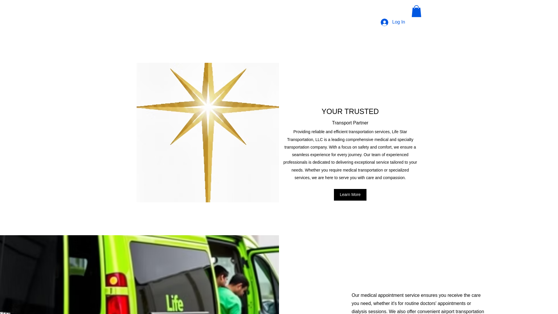 website screenshot of https://lifestartransportation.net/