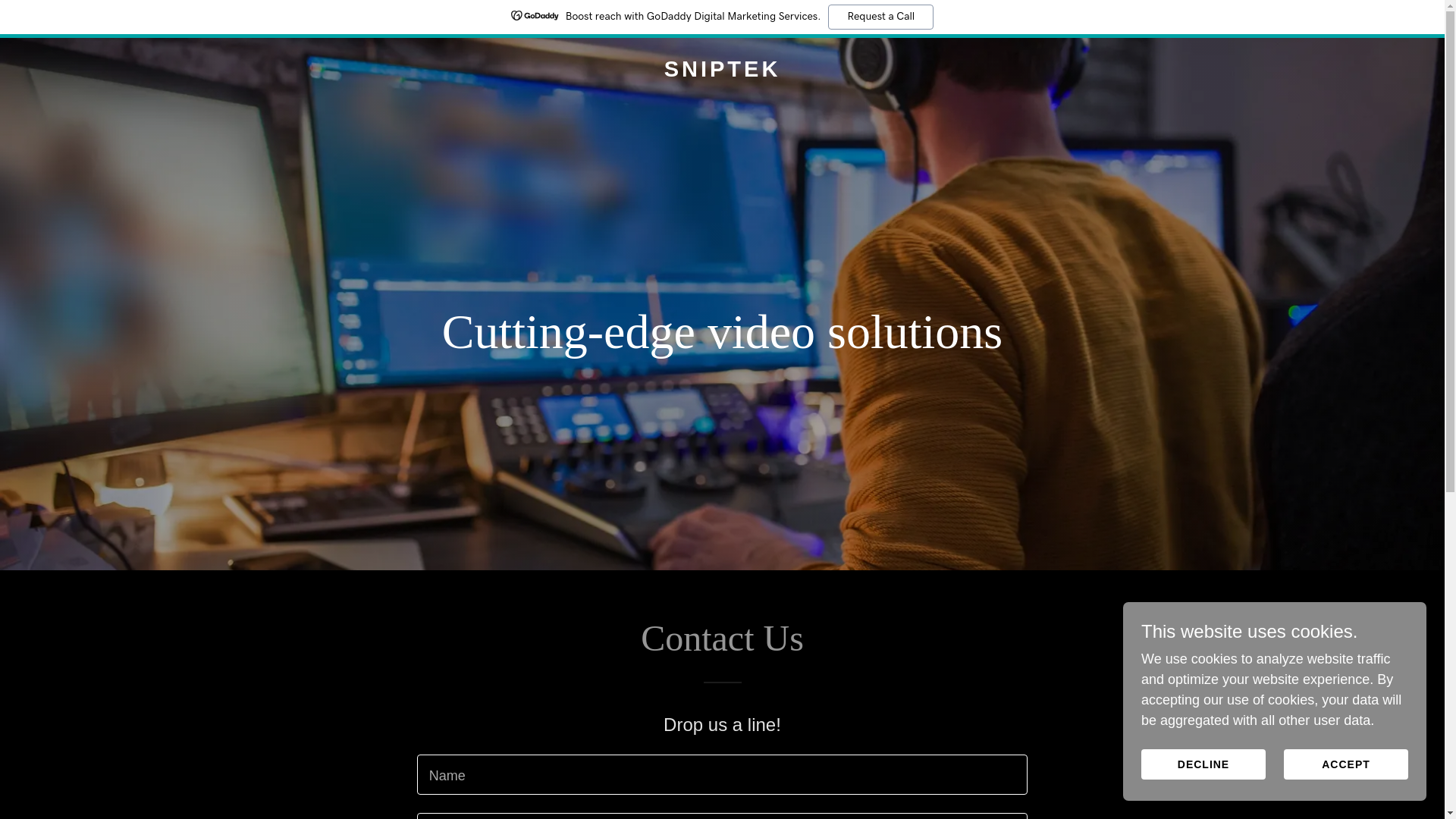 website screenshot of https://sniptek.com/