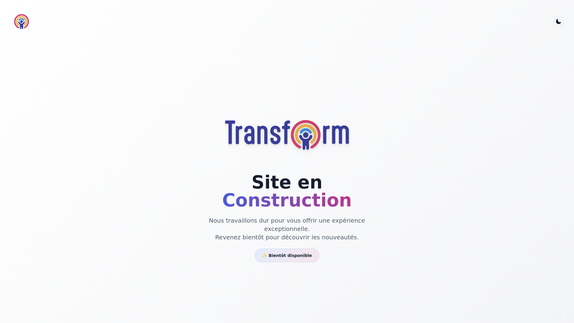 website screenshot of https://transform-ci.com/