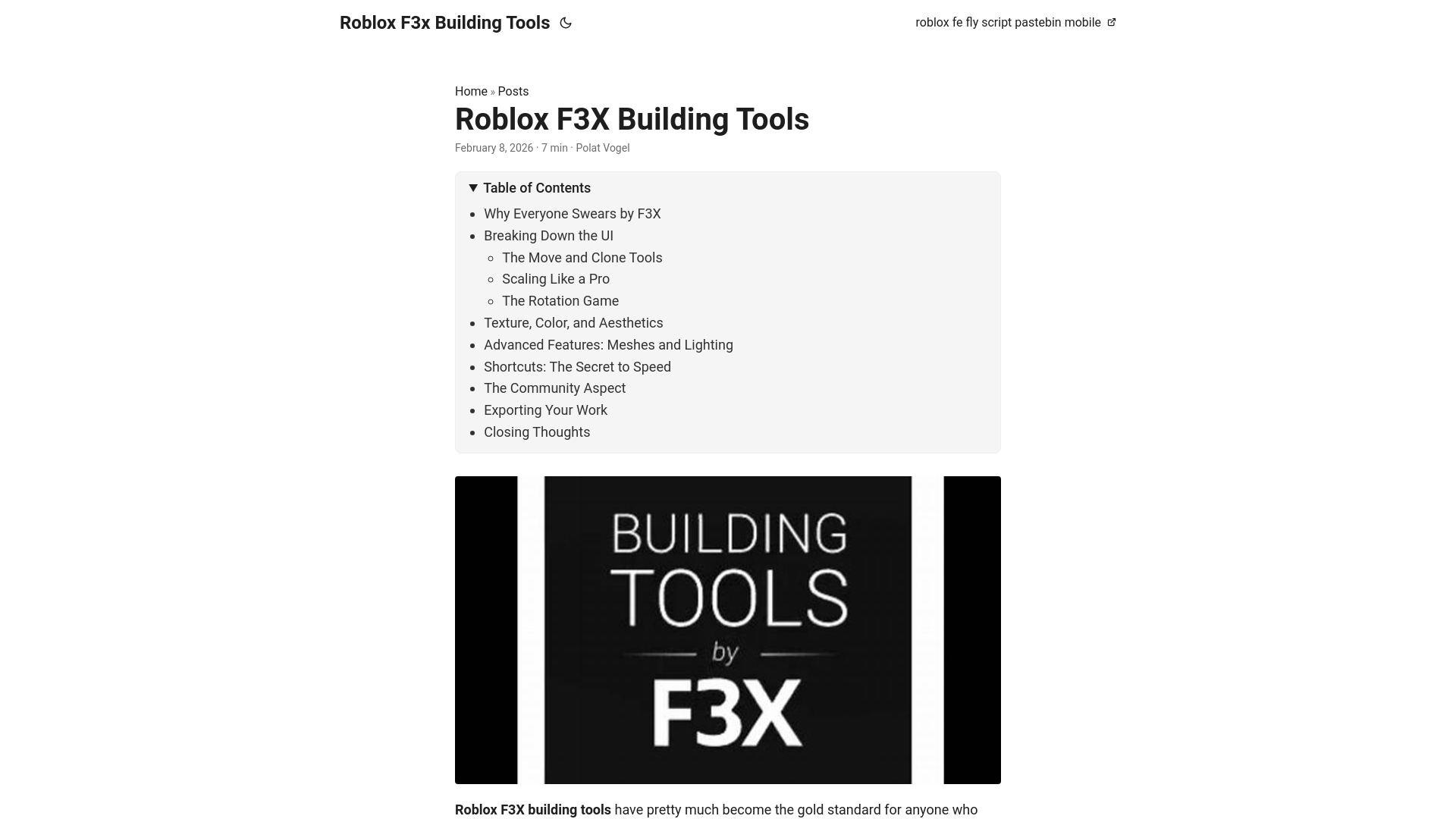 website screenshot of https://robloxf3xbuildingtools.pages.dev/