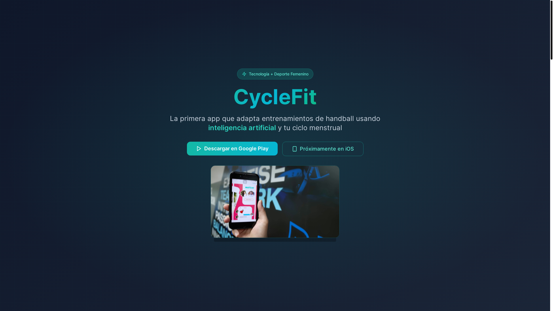 website screenshot of https://cyclefit.fitness/