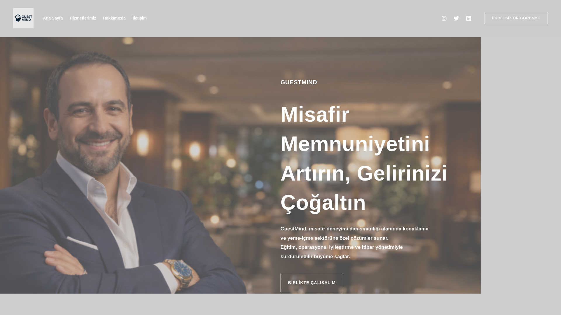 website screenshot of https://guestmind.com.tr