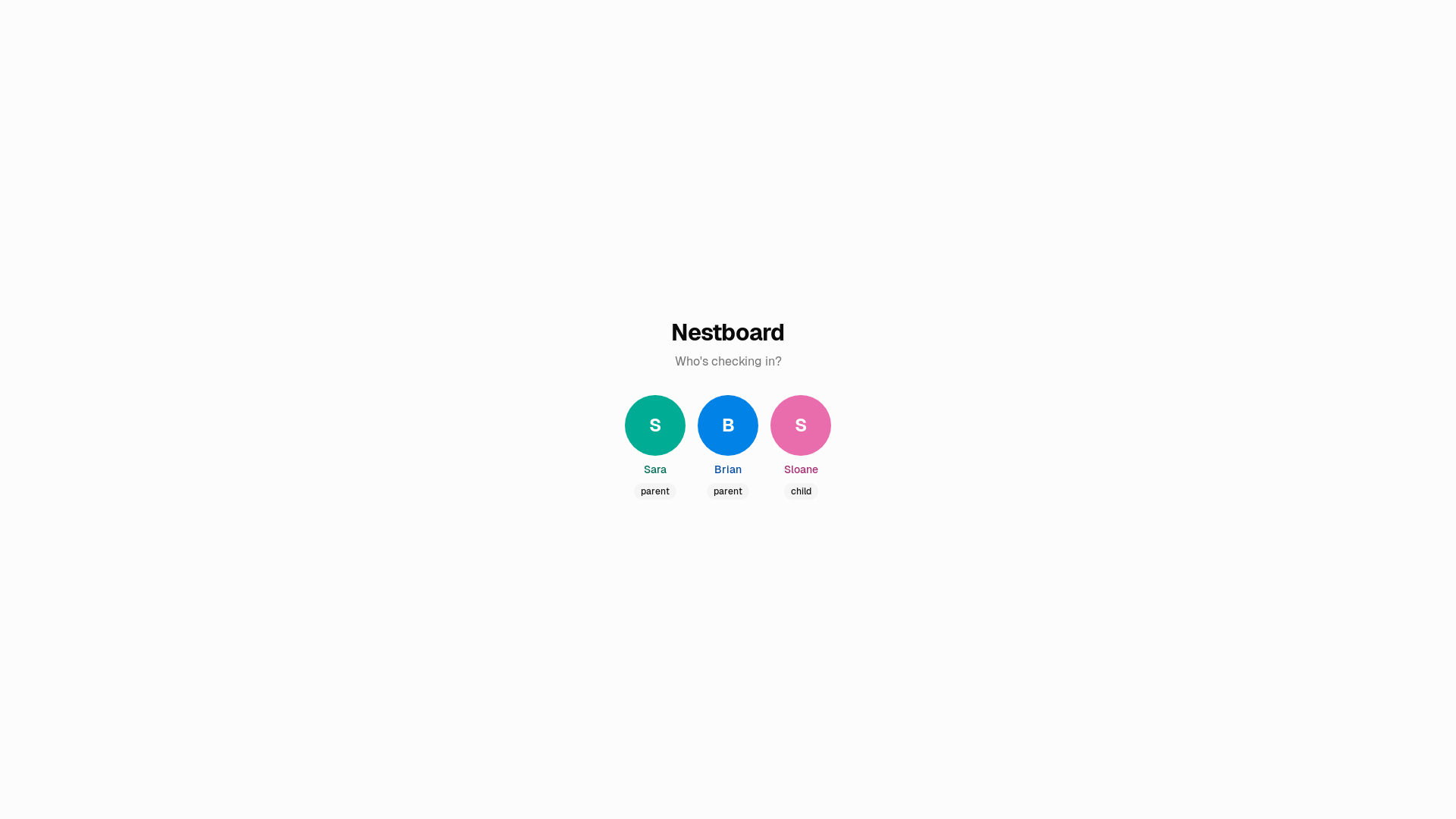 website screenshot of https://nestboard.app/