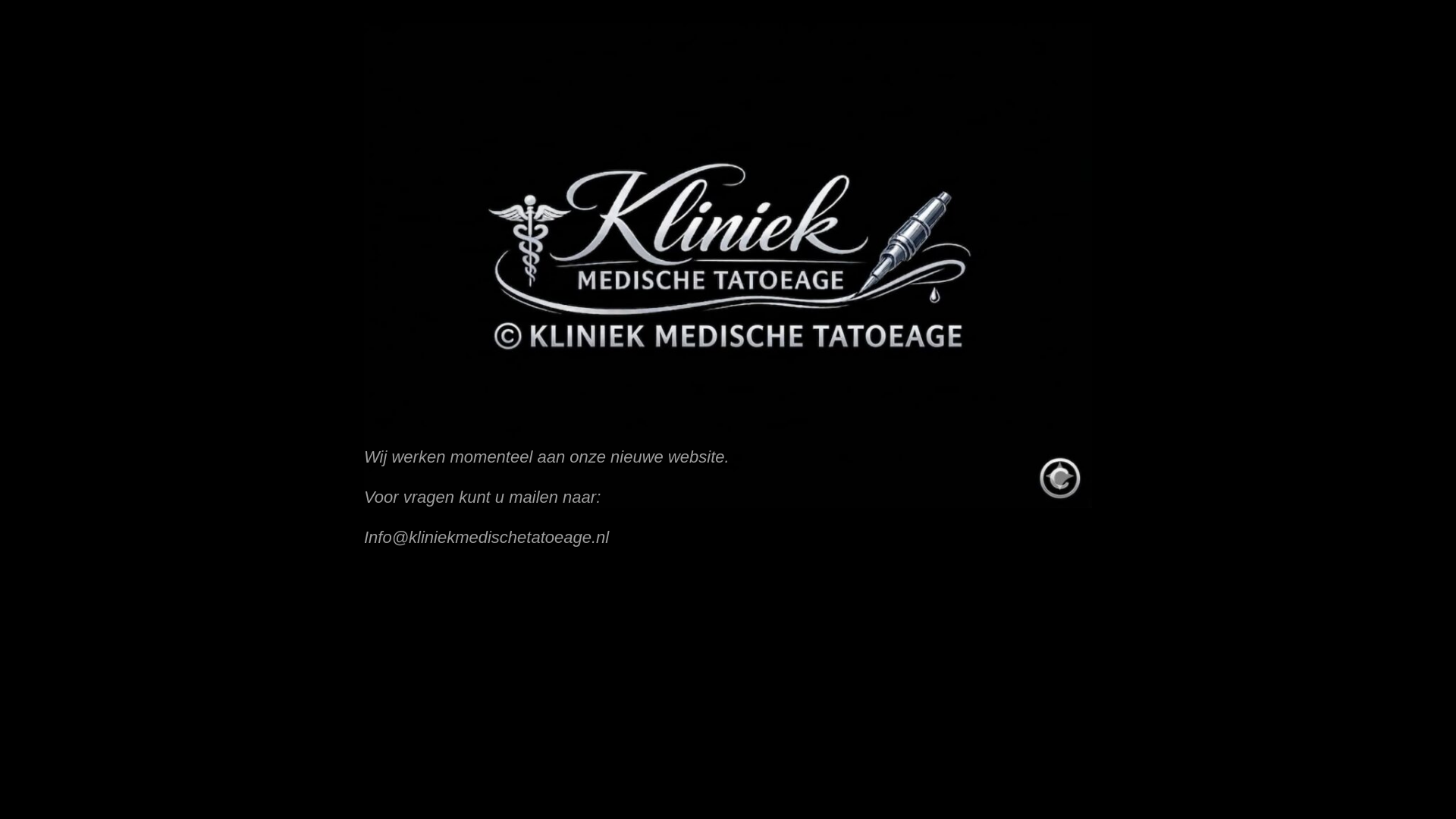 website screenshot of https://kliniekmedischetatoeage.nl