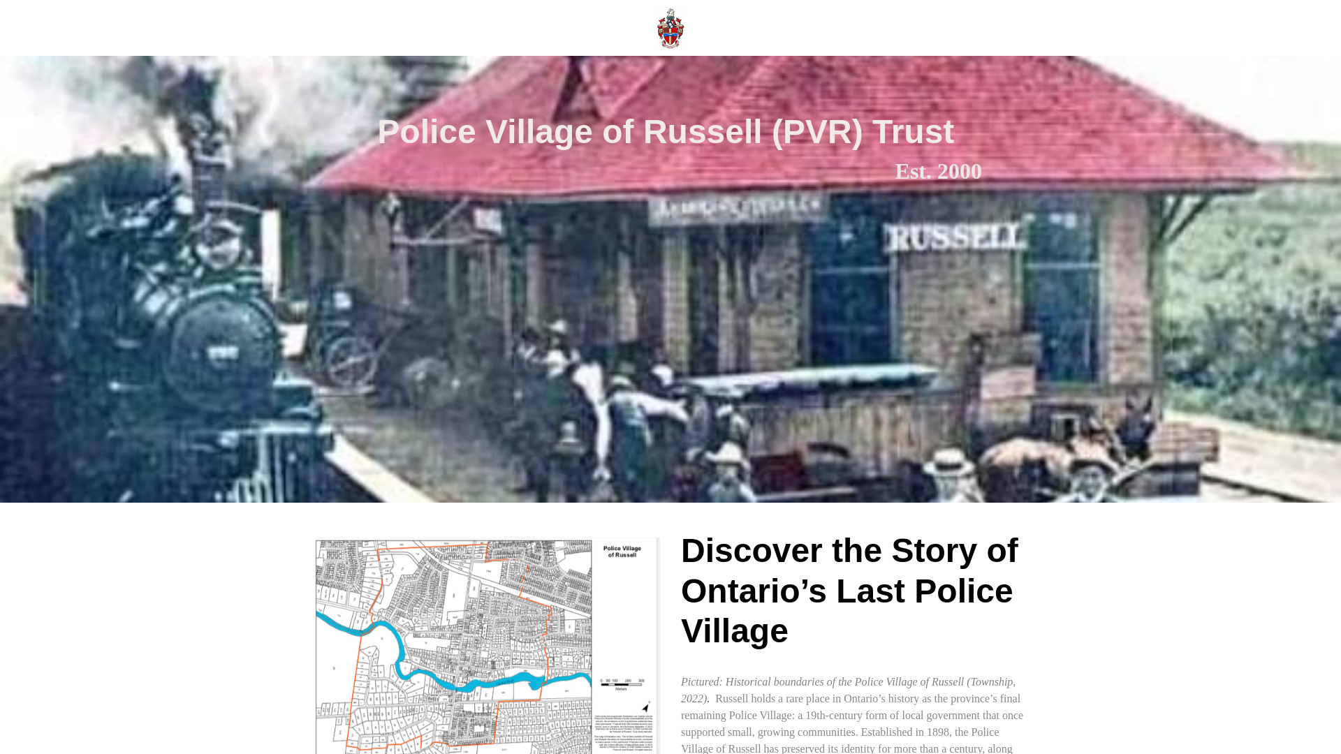 website screenshot of https://pvr-trust.com/