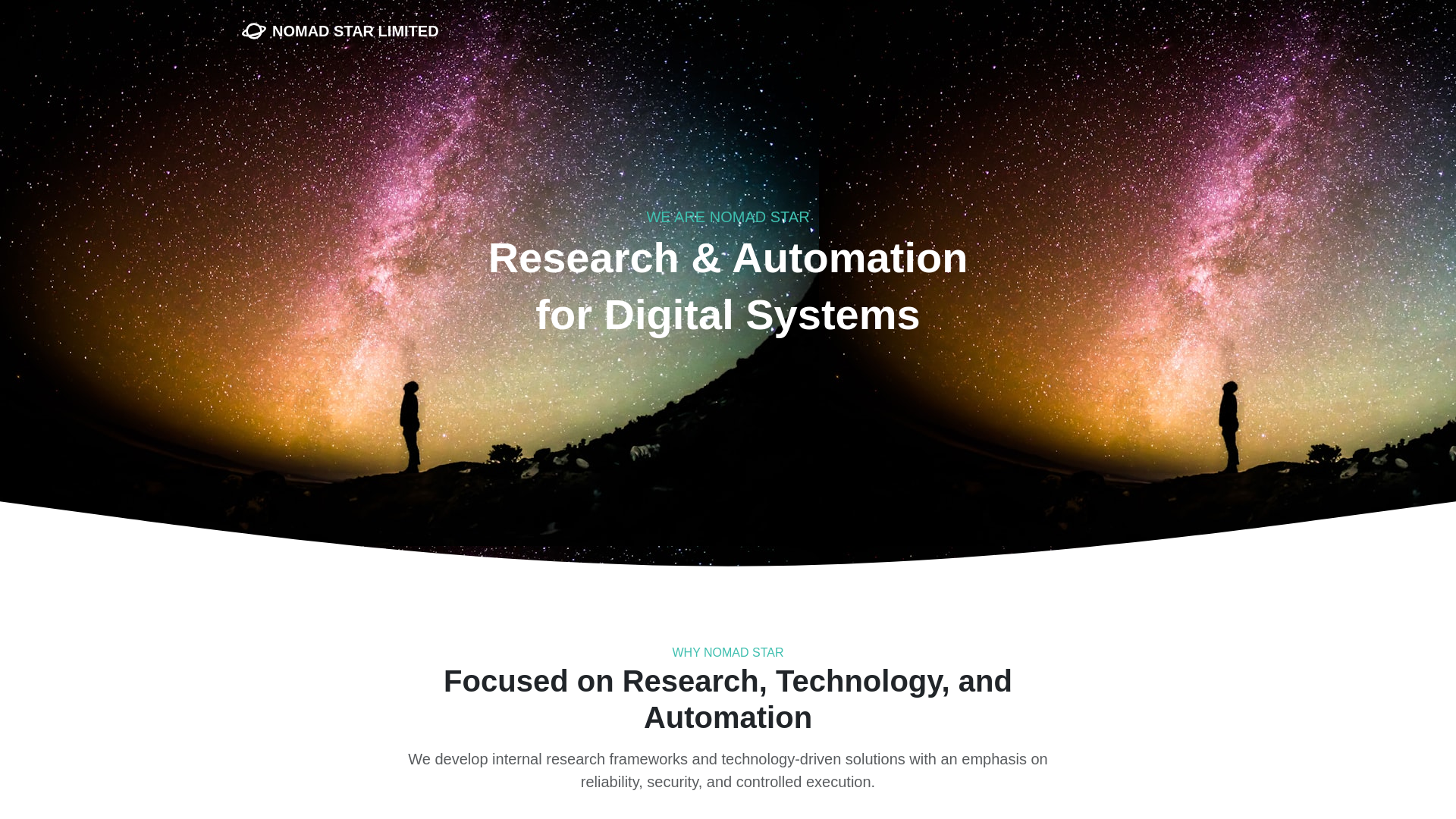 website screenshot of https://nomadstar.pages.dev/