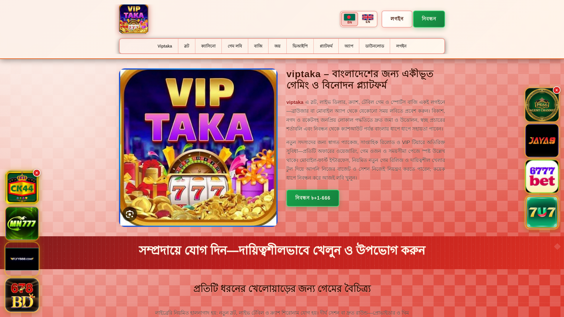 website screenshot of https://viptakatin.com/
