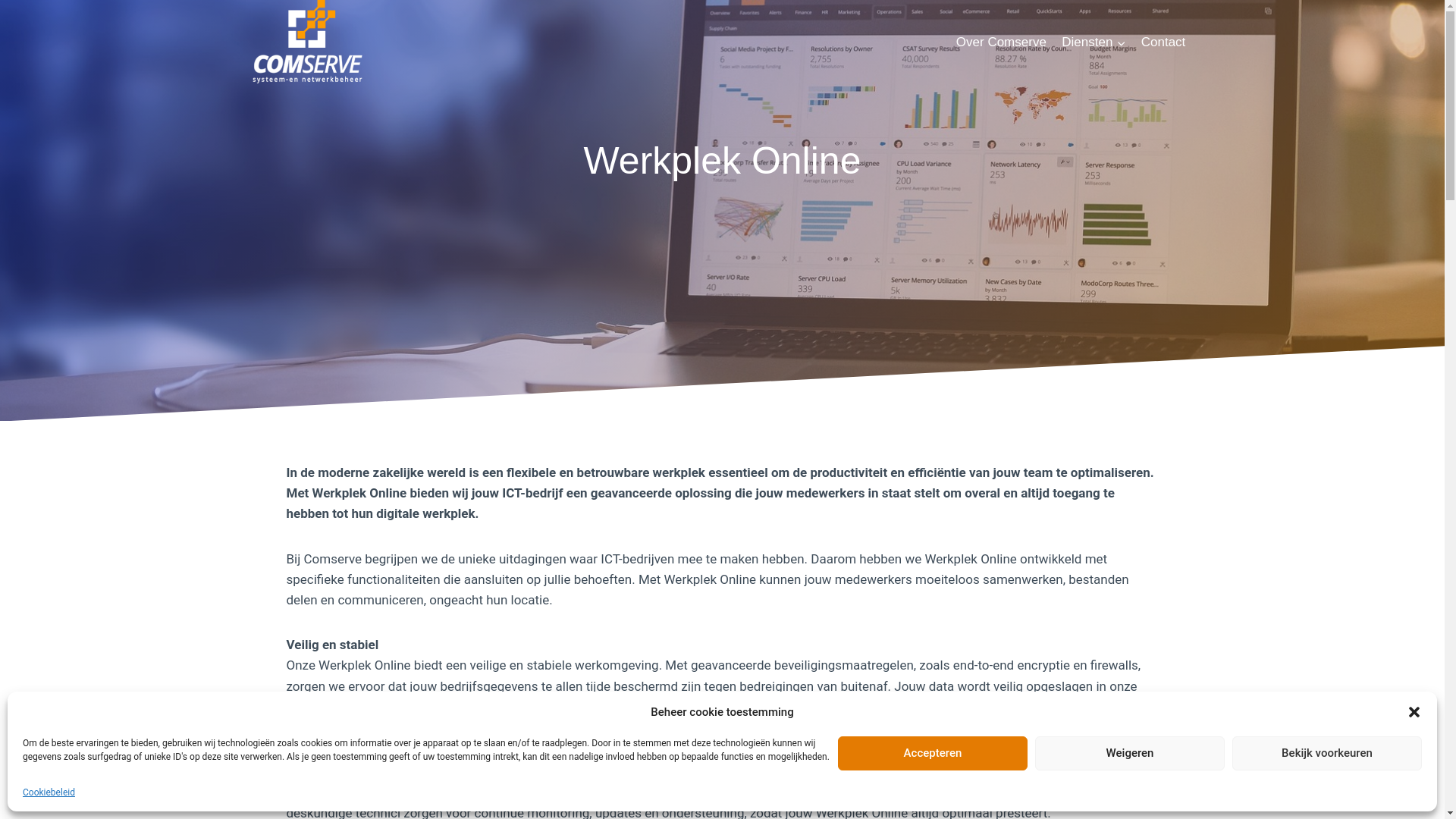 website screenshot of https://onzewerkplekonline.nl/