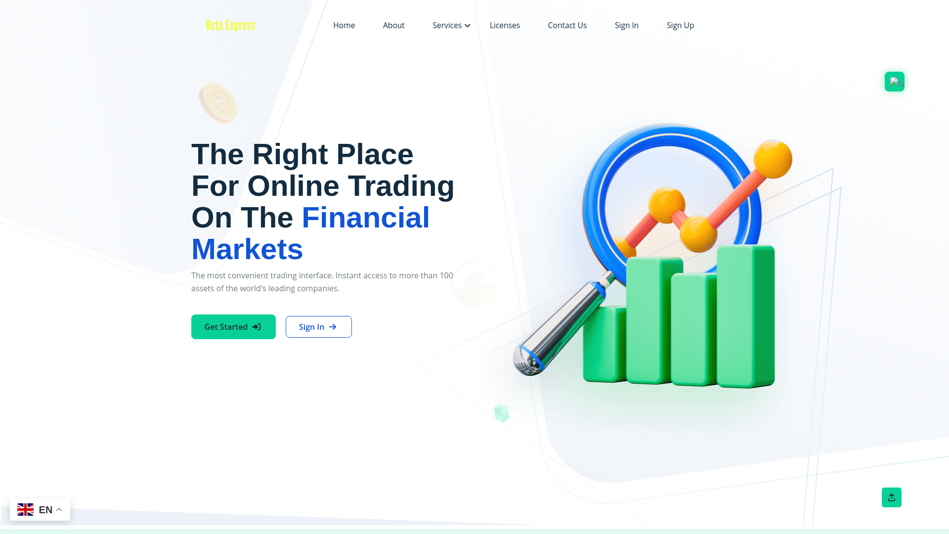 website screenshot of http://octaexpress.sbs/