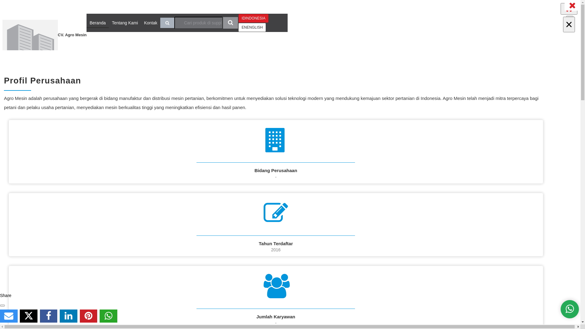 website screenshot of https://mesinpertaniansurabaya.com/