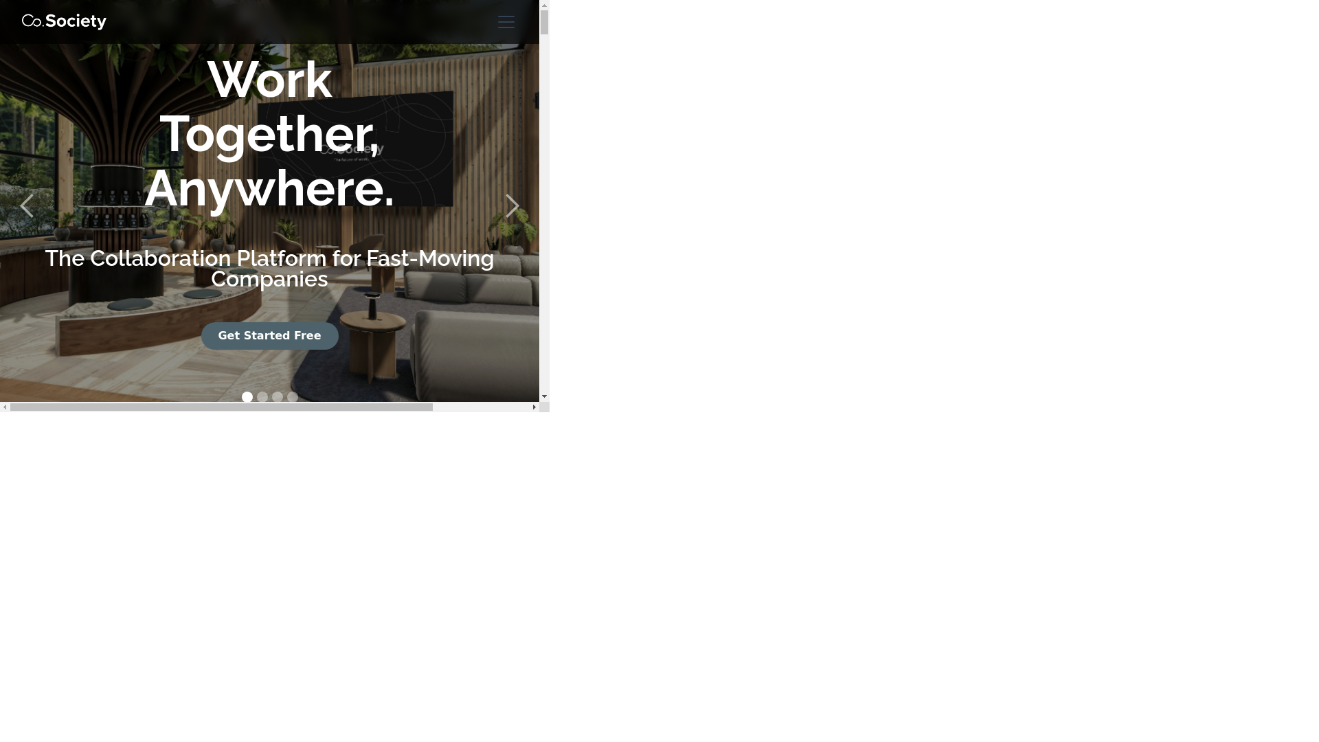 website screenshot of https://joiningcosociety.com/