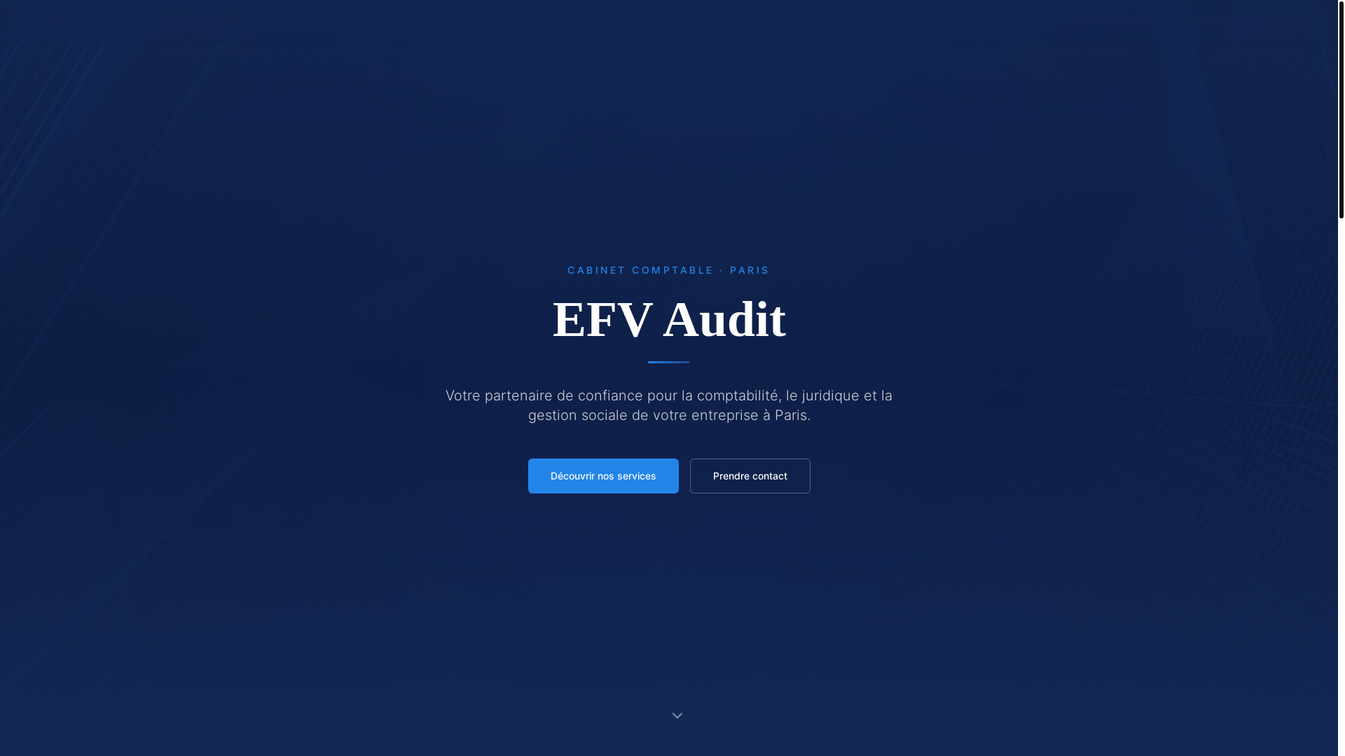 website screenshot of https://efvaudit.fr/