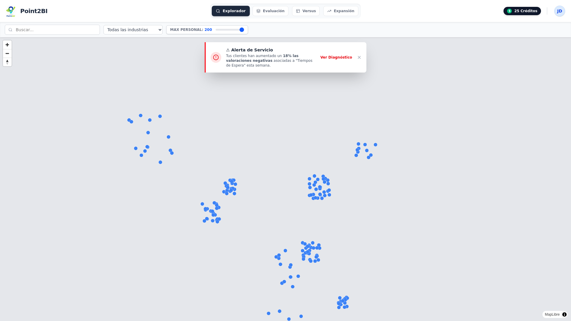 website screenshot of https://point2bi.pages.dev/