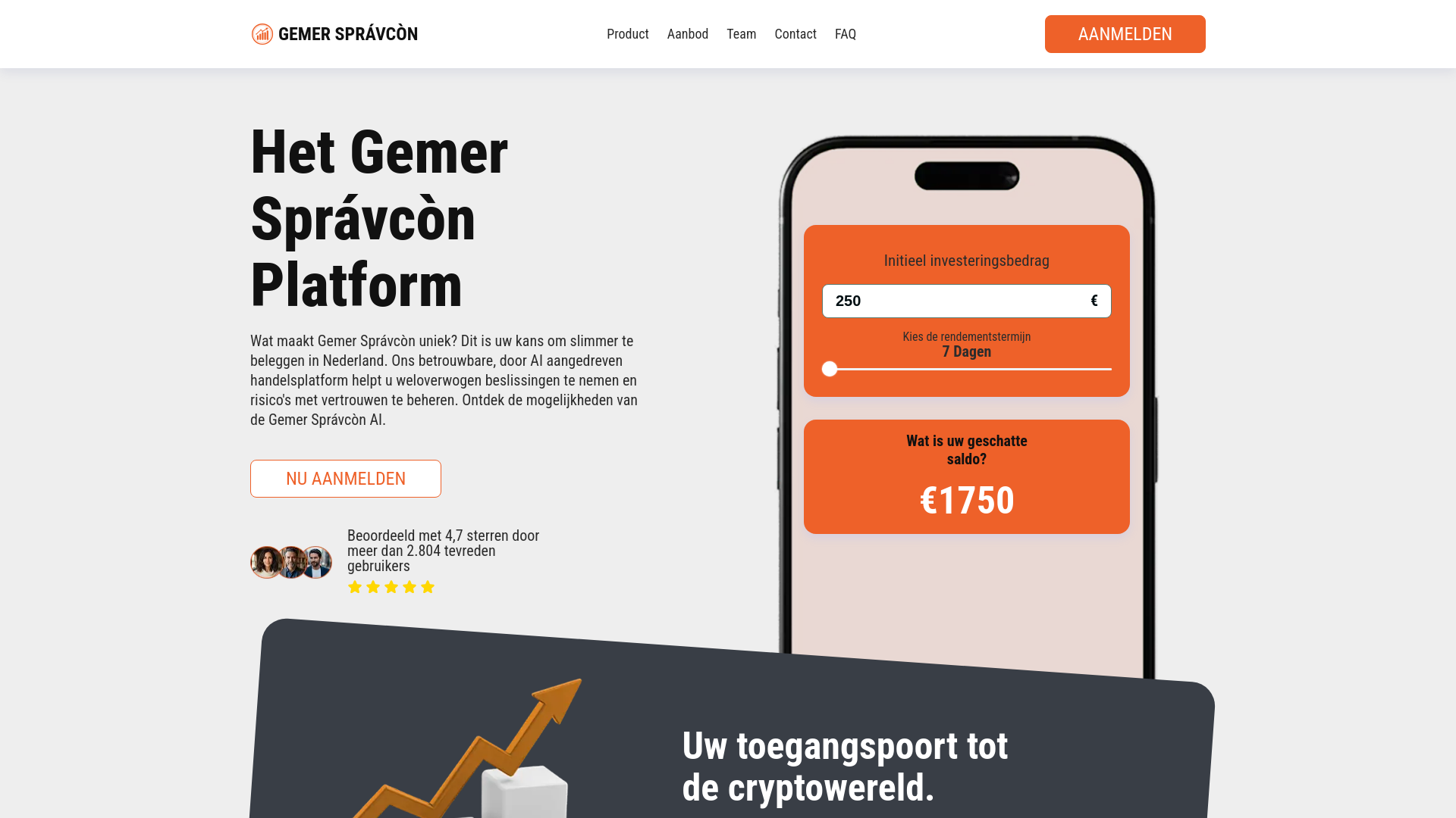 website screenshot of https://gemer-spravcon.nl/