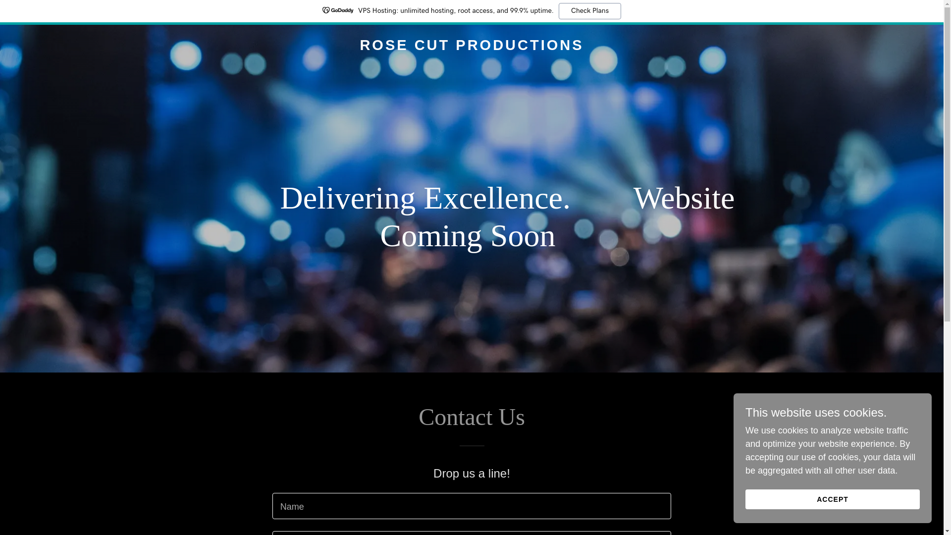 website screenshot of https://rosecutproductions.com/