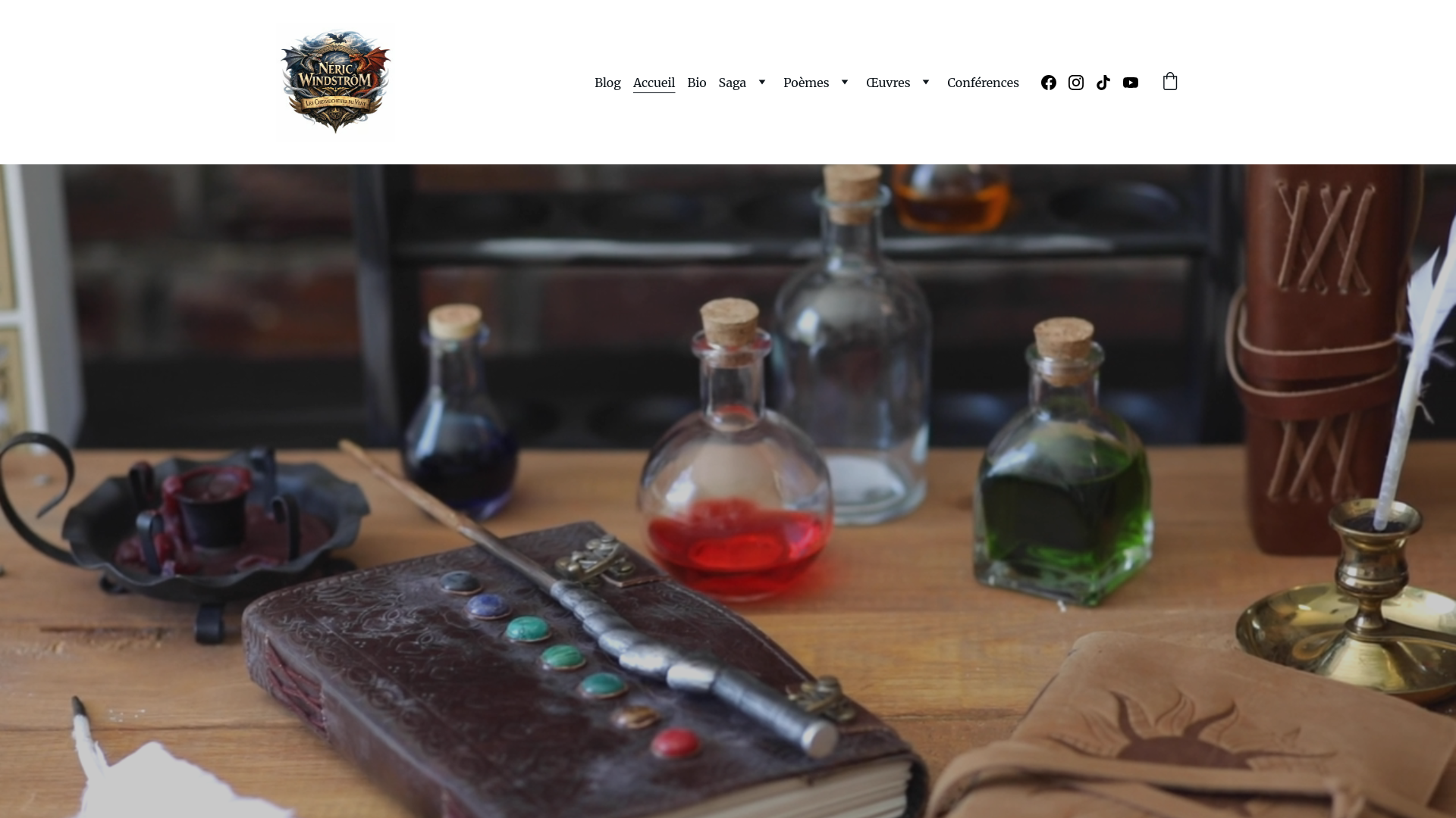 website screenshot of https://nericwindstrom.fr