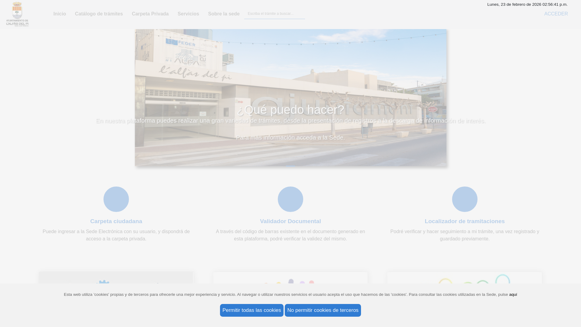 website screenshot of https://ciudadano.lalfas.es/