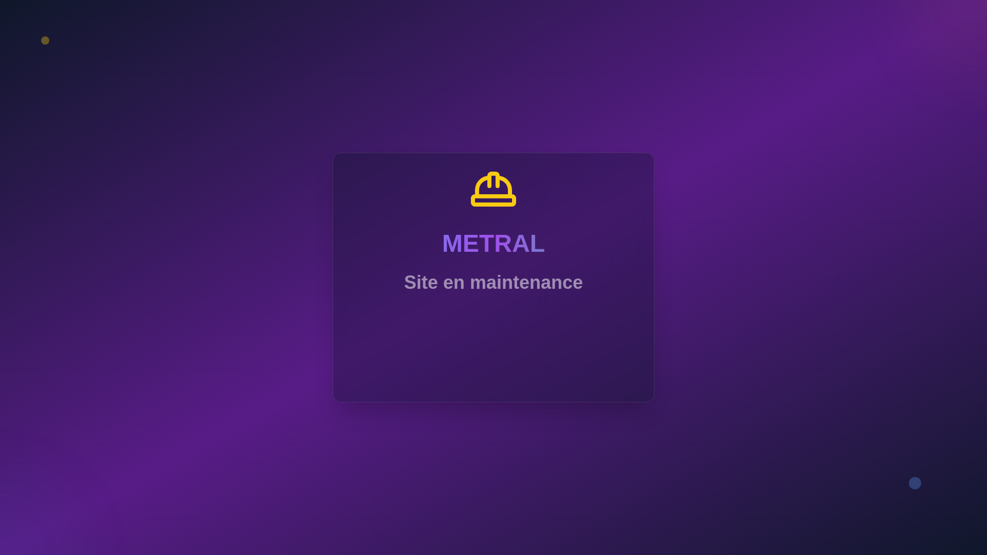 website screenshot of https://metral-france.com/
