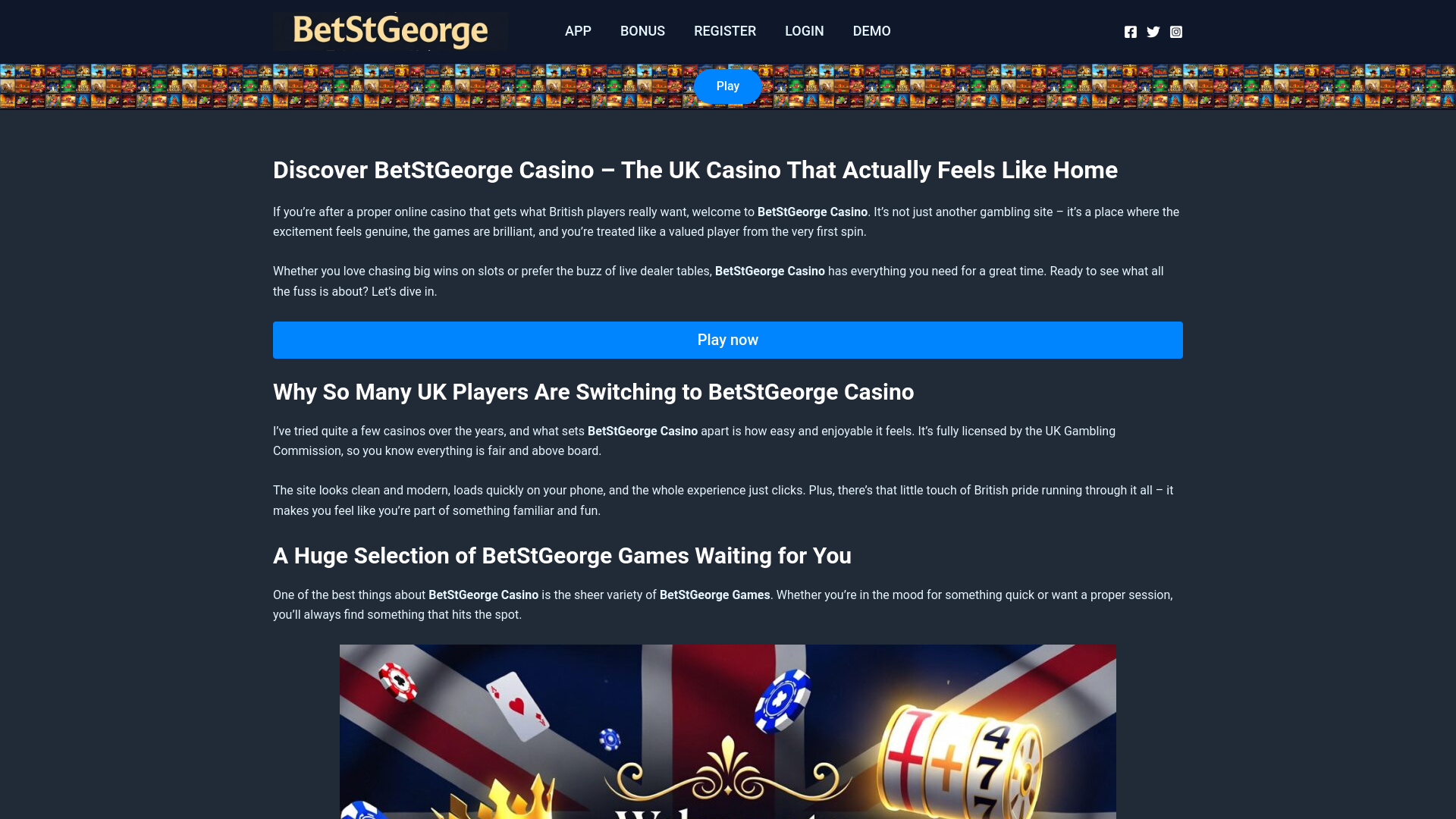 website screenshot of https://betstgeorgecasino.net