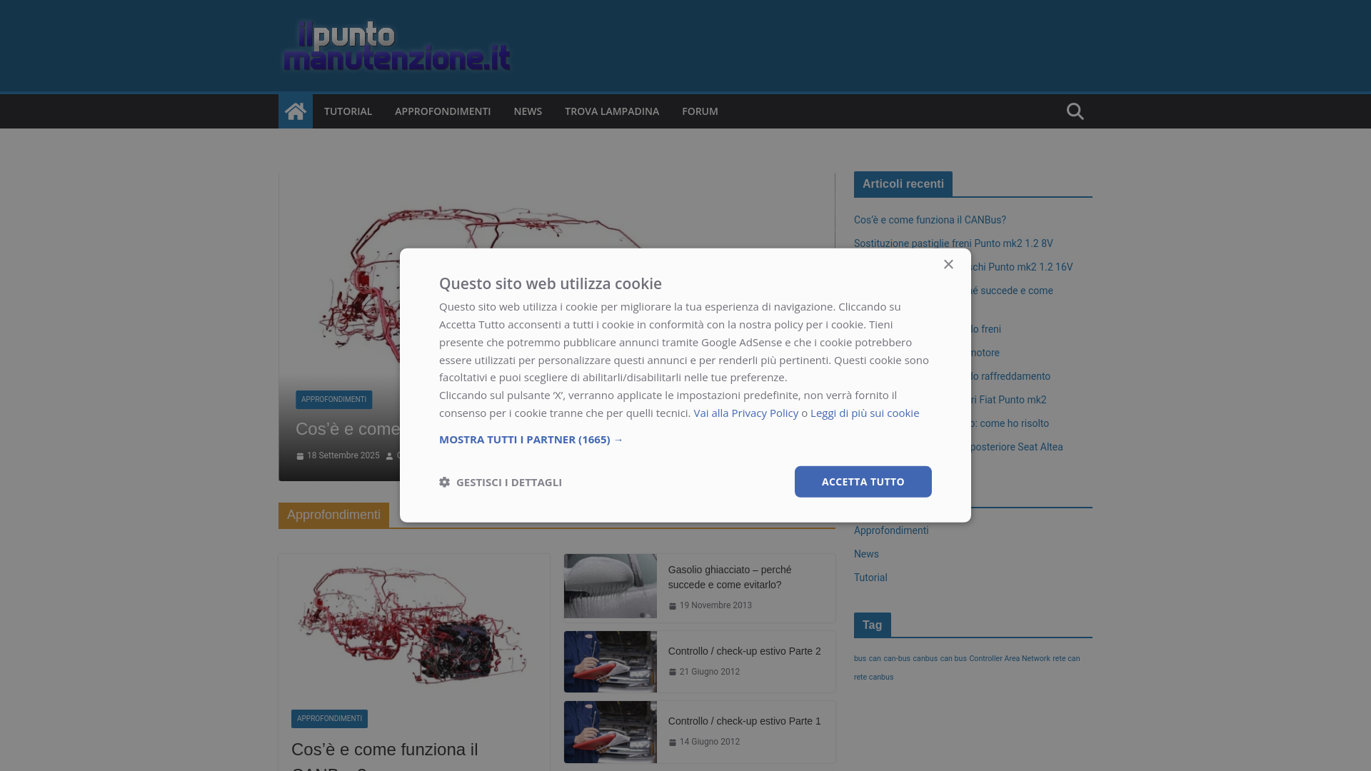 website screenshot of https://ilpuntomanutenzione.it