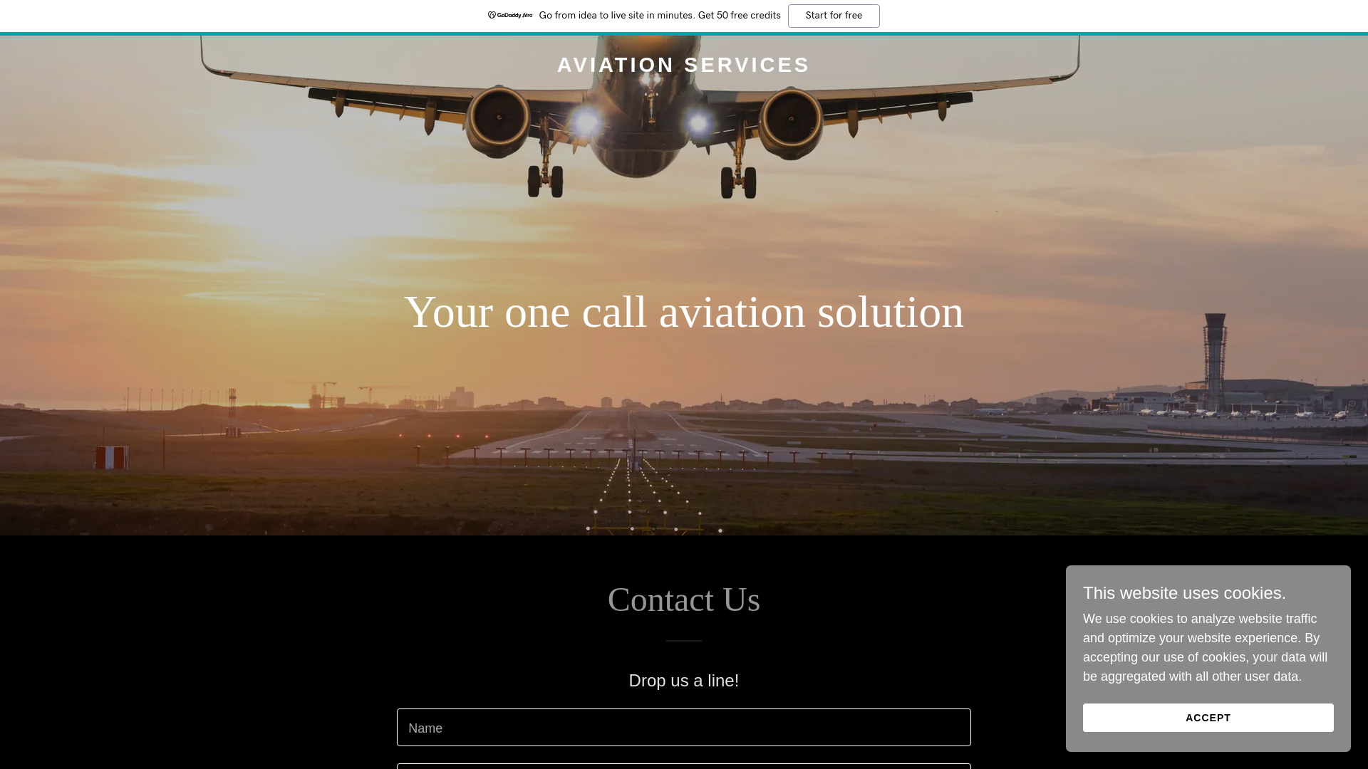 website screenshot of https://projet-aviation.com/