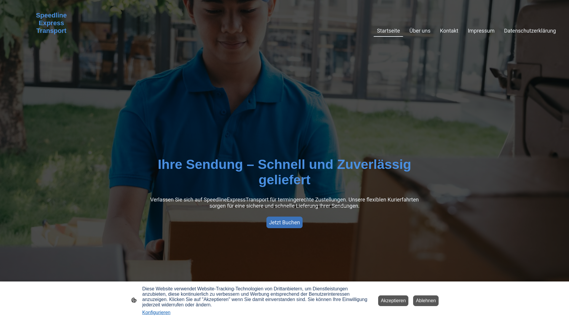 website screenshot of https://speedlineexpresstransport.de/