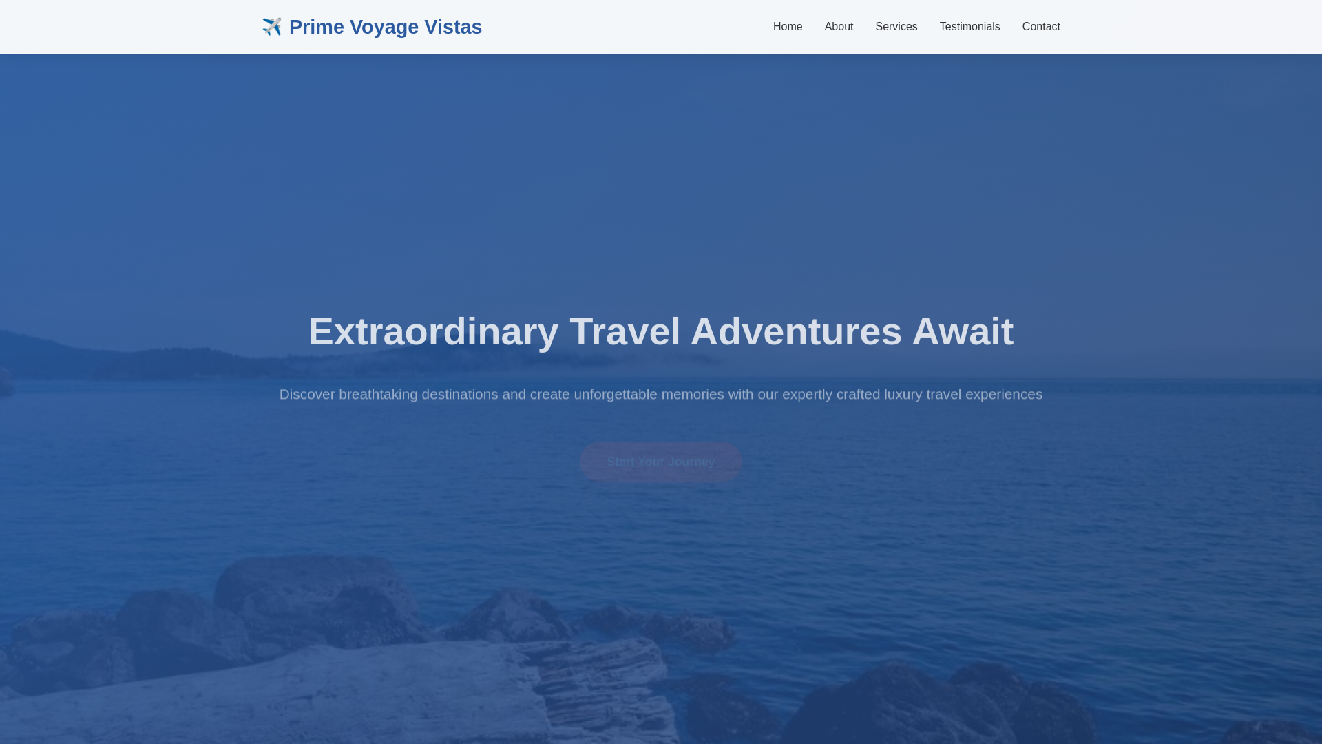 website screenshot of https://primevoyagevistas.shop/